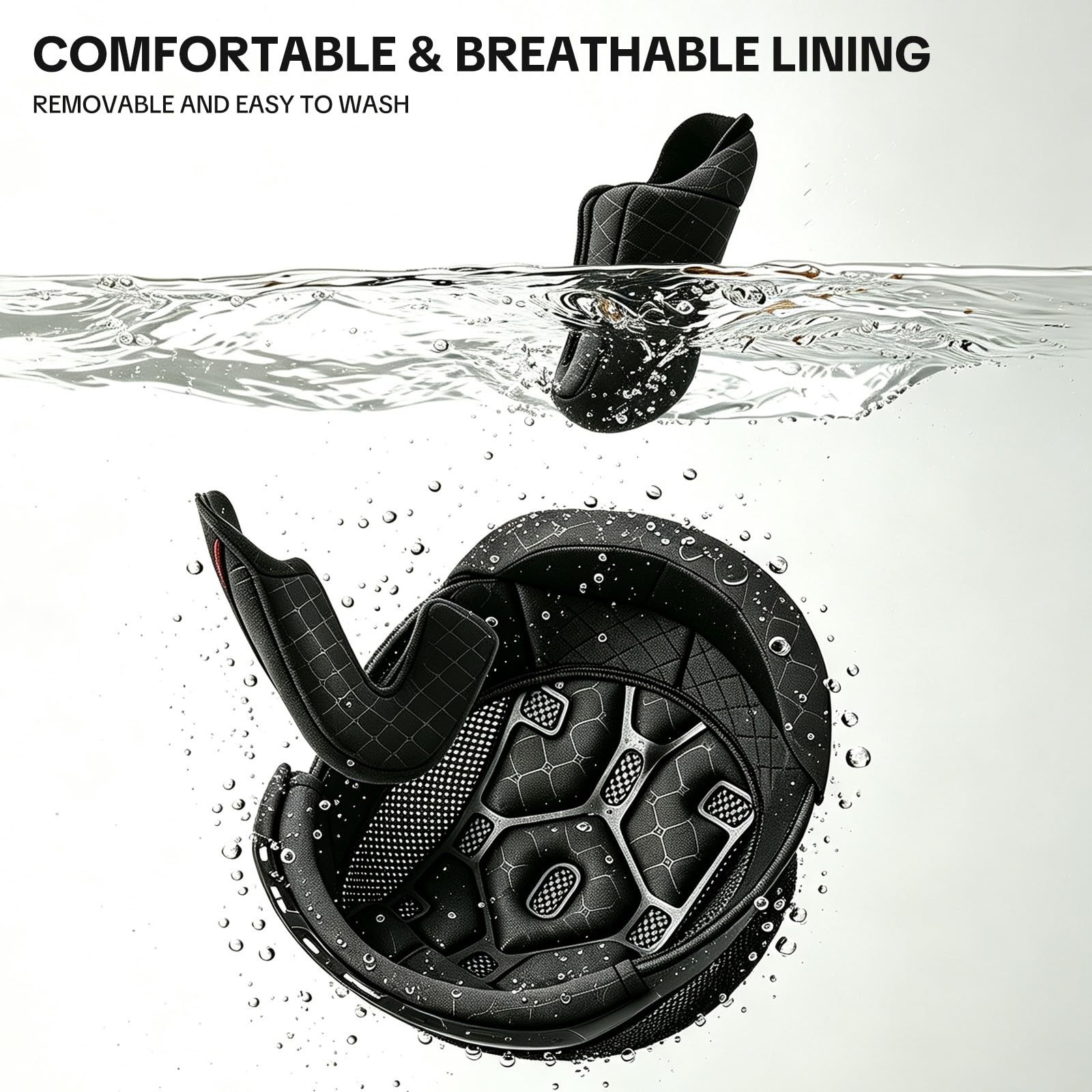 Casque Moto Open Face Bluetooth ECE 22.06 avec Feu Avertisseur B,54-62cm