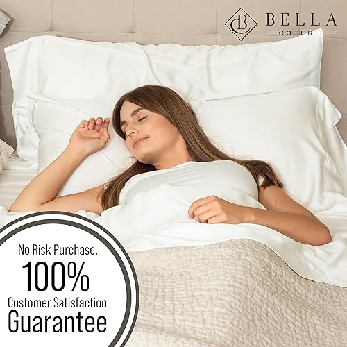 Miniatura 5 de Bella Coterie  Juego de fundas de almohada de viscosa de bambú de lujo de tamaño estándar  100% cultivado orgánicamente  Ultra suave  Refrescante  2