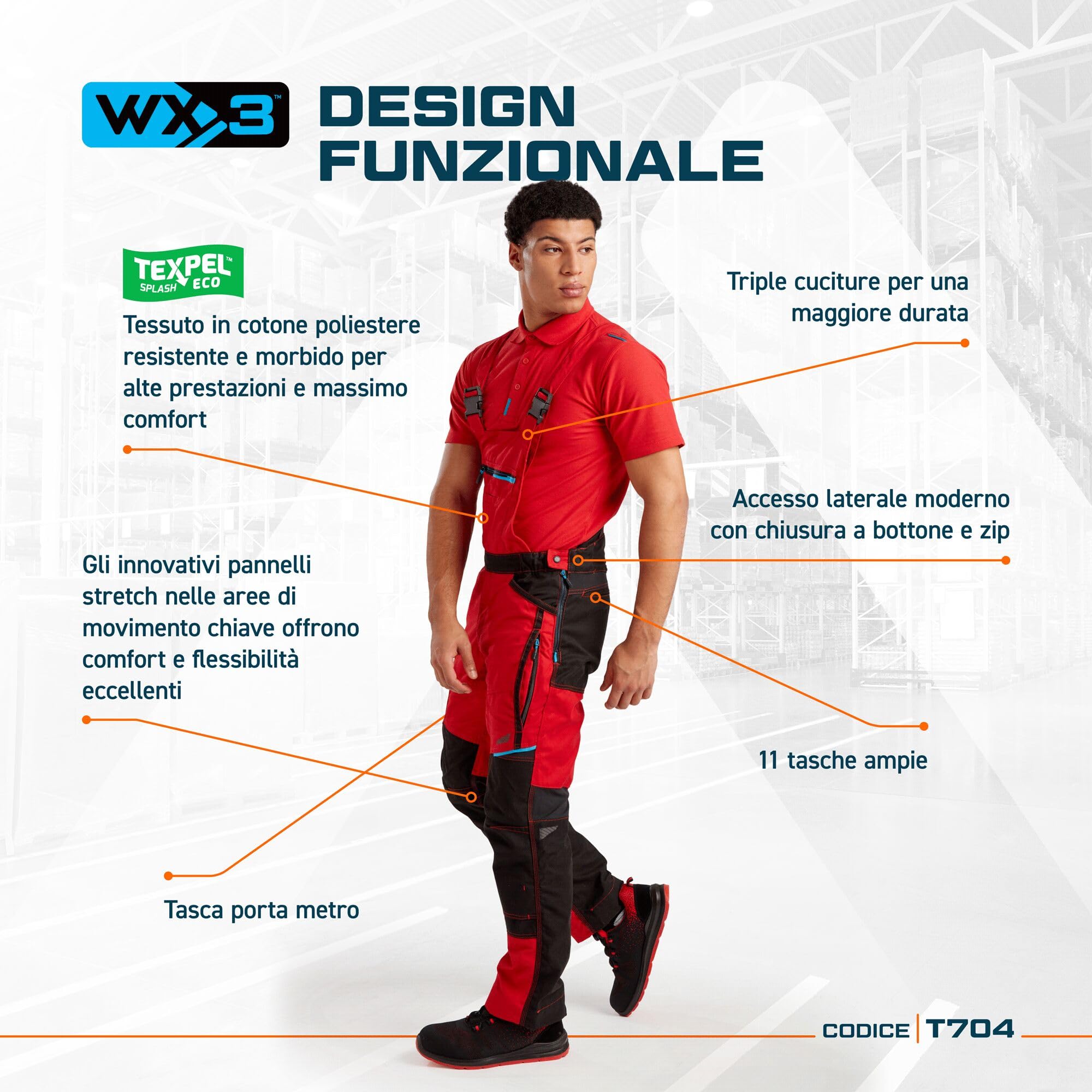 Portwest Salopette WX3 per uomo