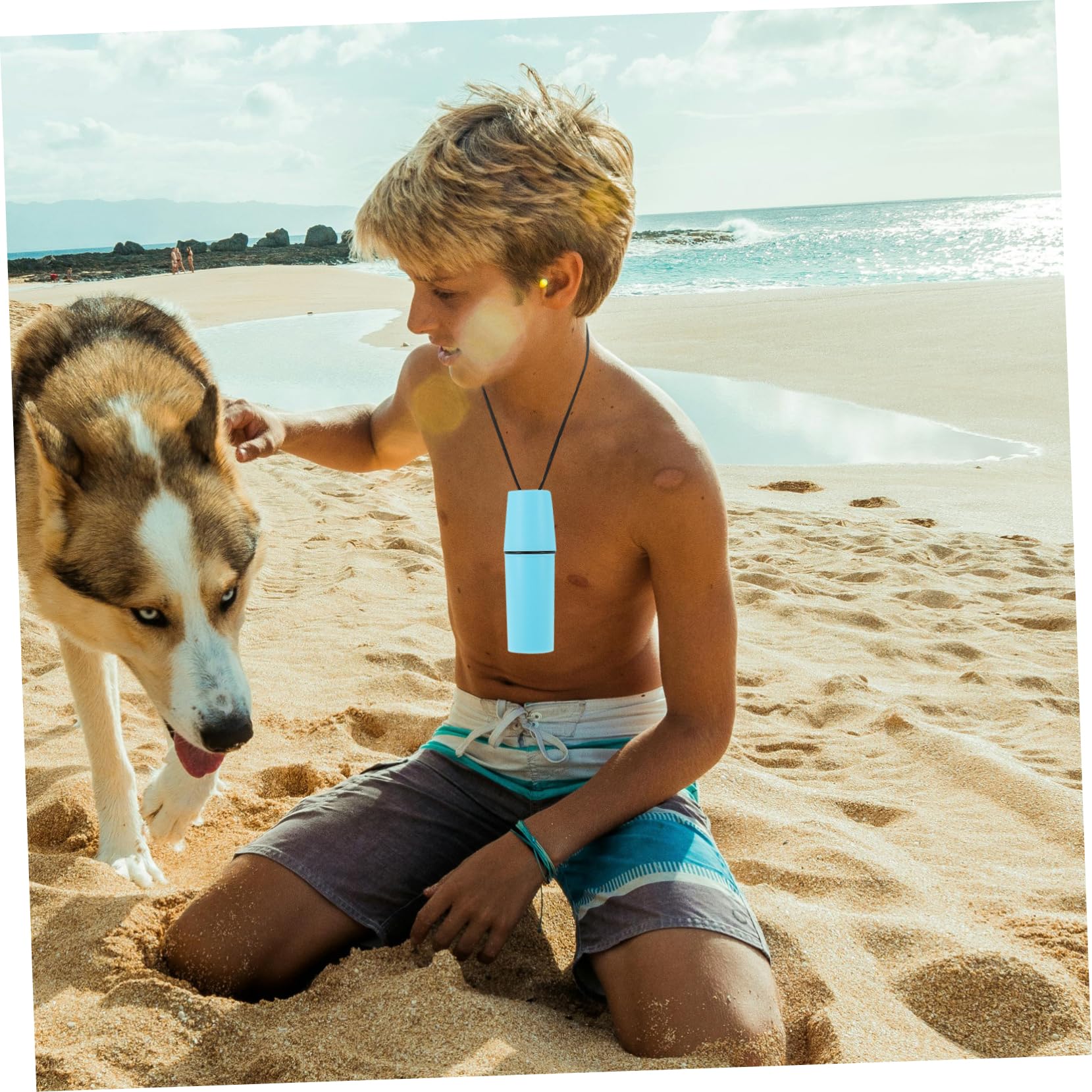 Lot de 2 boîtes de rangement flottantes étanches en plastique pour la plage, le surf et le canoë pour l'argent clés et petits objets