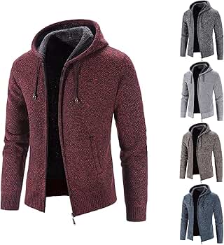Winterjacke Herren Blouson - Leichte Strickjacke Für Herbst Und Frühling