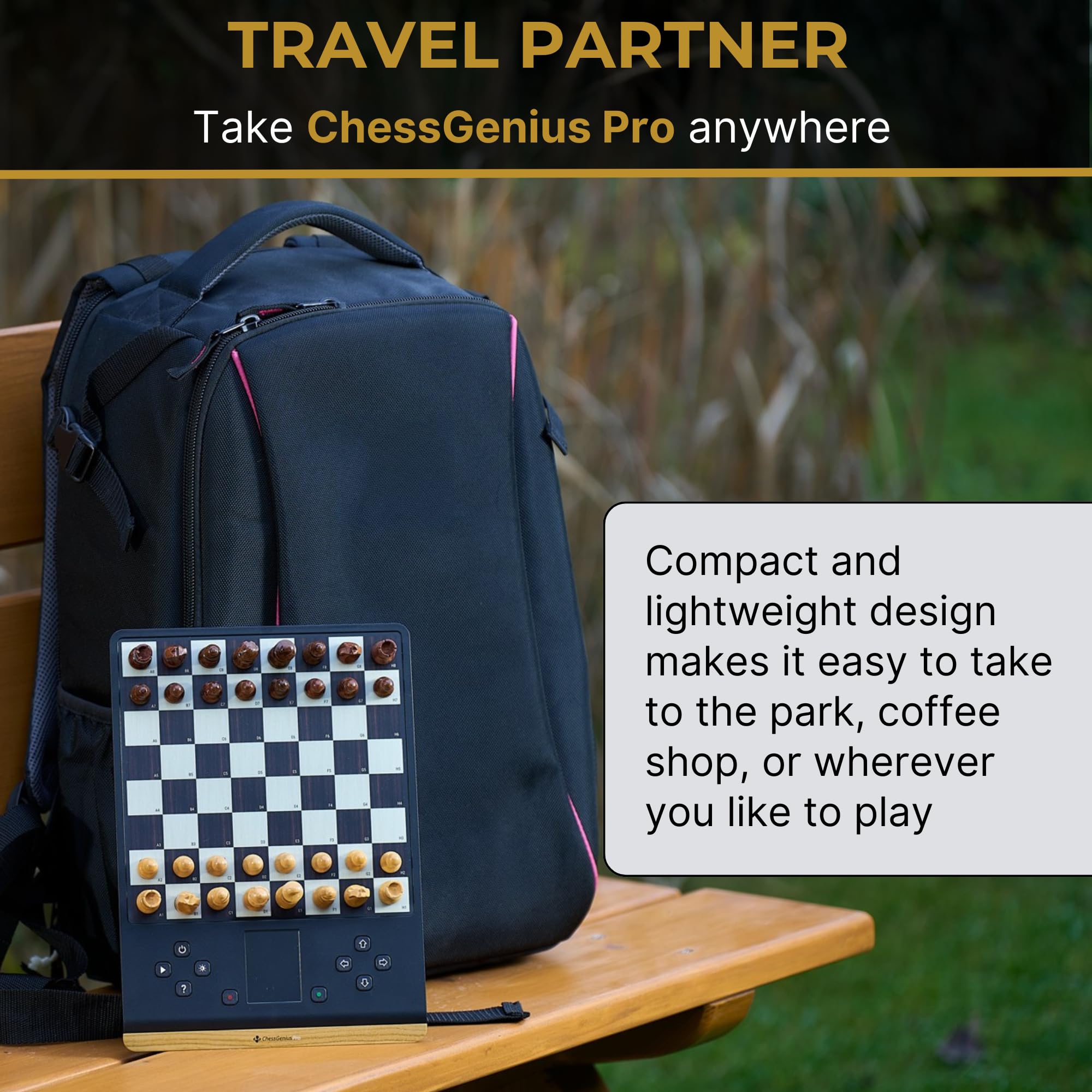 Millennium Schachcomputer ChessGenius Pro Wood Edition: Der elegante Schachfreund für Hobbyspieler
