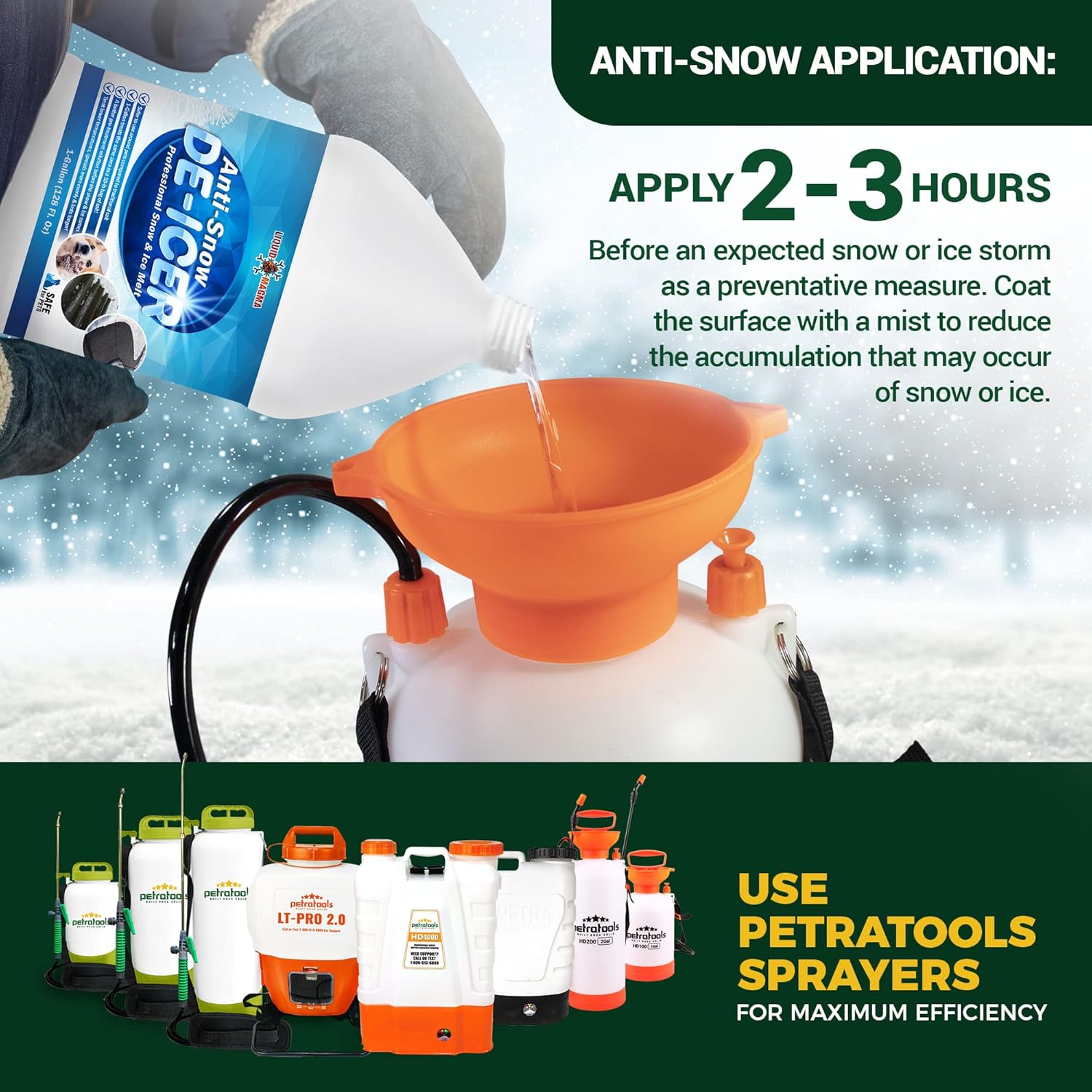 review PetraTools Pet Friendly Ice Melt for Snow, Calcium Chloride Liquid Ice Melt, Pet Safe Ice Melt Salt for Snow, Concrete Safe Ice Melt & Snow Melt Ice Salt, Salt for Ice and Snow - 1G