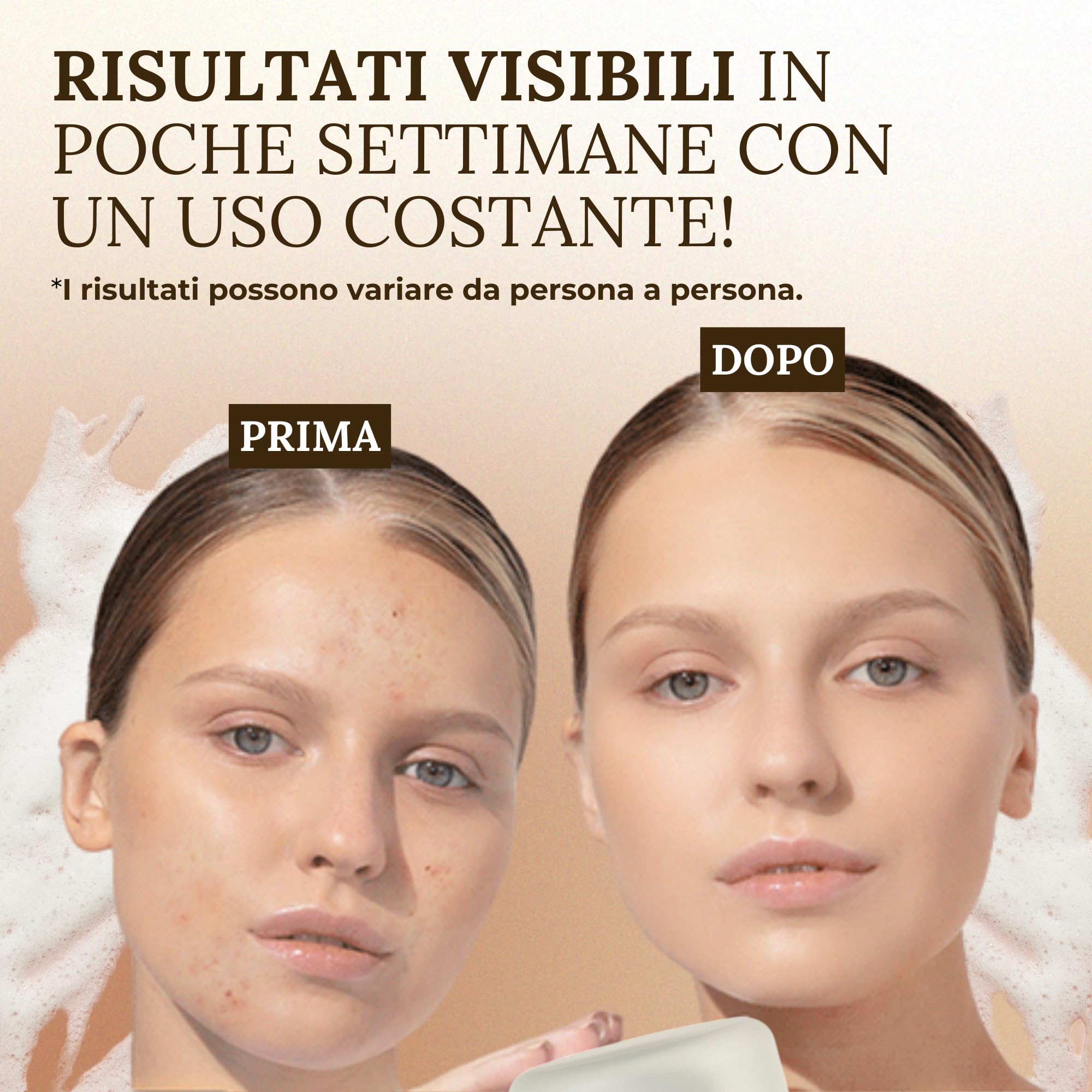Lòmys Cosmetics - Mousse Detergente Viso - Schiuma Purificante e Idratante per una Pulizia Profonda, Formula Soffice per Tutti i Tipi di Pelle, Skincare, Struccante Viso e Occhi