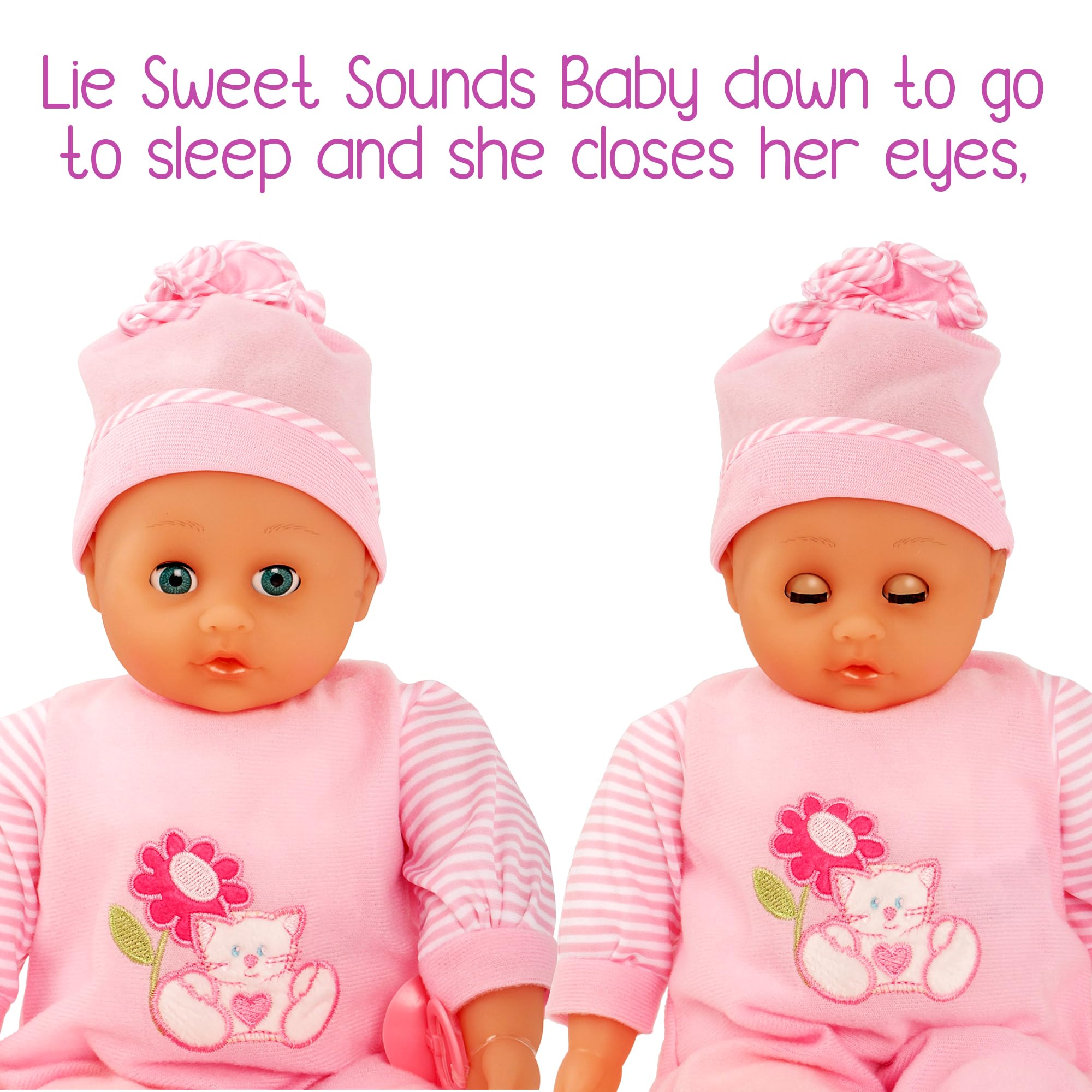 Molly Dolly Baby Doll Set - 40cm Talking Doll With Feeding Accessories Set - Baby Dolls For Girls - Doll Suitable From 2 Years + - Image 4