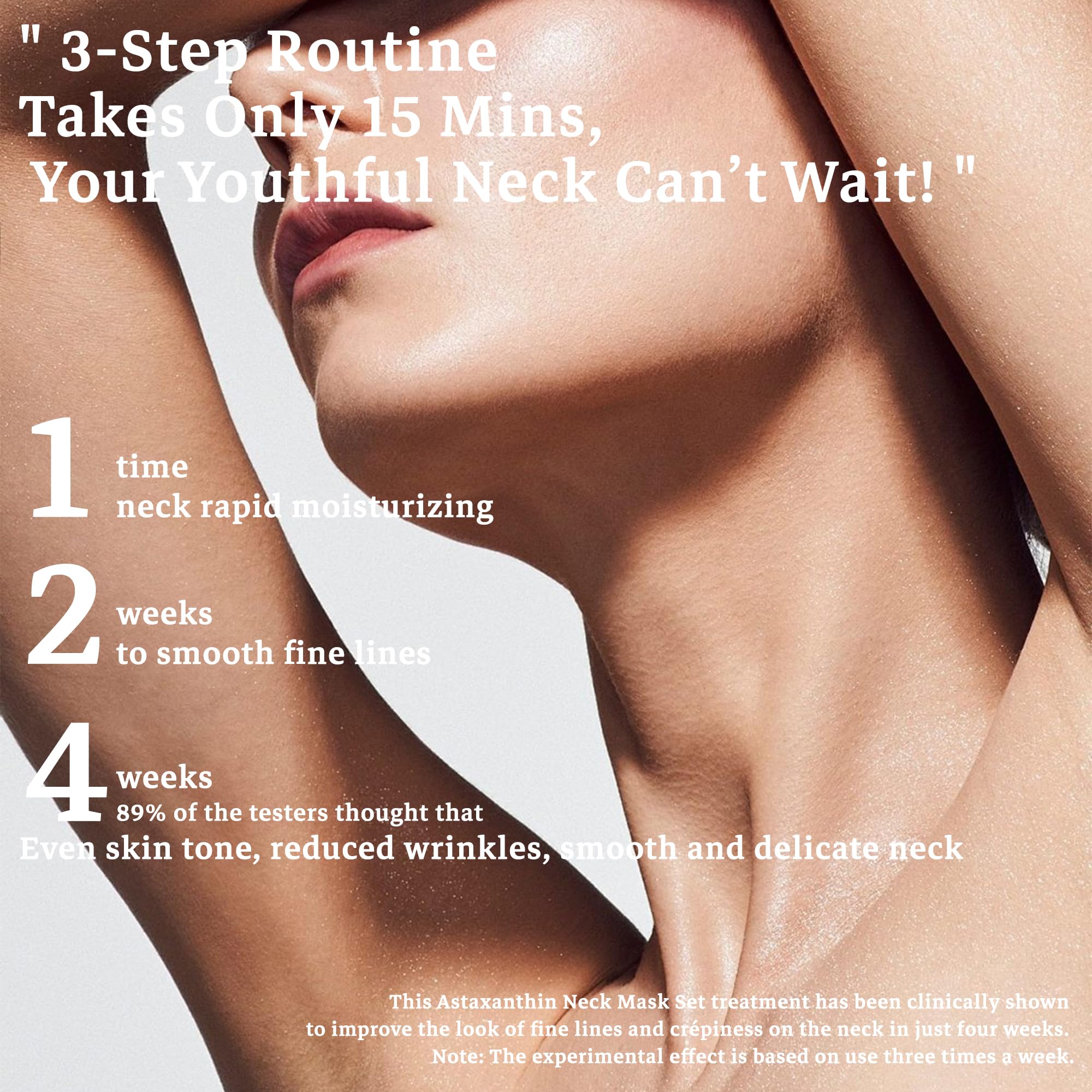 Misoour Neck Collagen Mask with Astaxanthin, 2 in 1 NeckMask for Anti-wrinkle, Firming, Moisturizing - Image 4