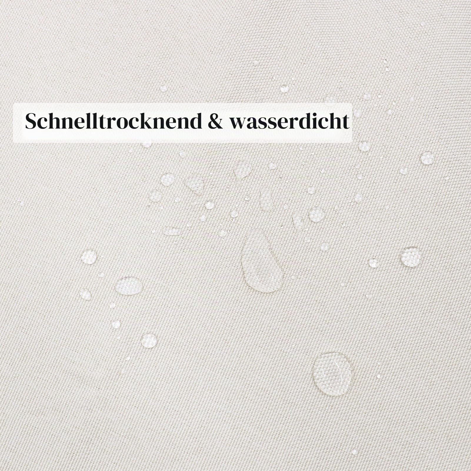 SK Studio Duschvorhang Badvorhang Textil aus Leinen Wasserdicht und Trocknet Schnell, Waschbar Hochwertig Stoff Duschvorhang Badewanne Beige, 180x200cm
