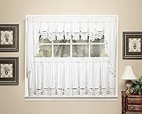 Vista 7 de Today's Curtain Imperial Classic Drawn Cutwork Window Swagger 63", Beige, 80" W x 63" L