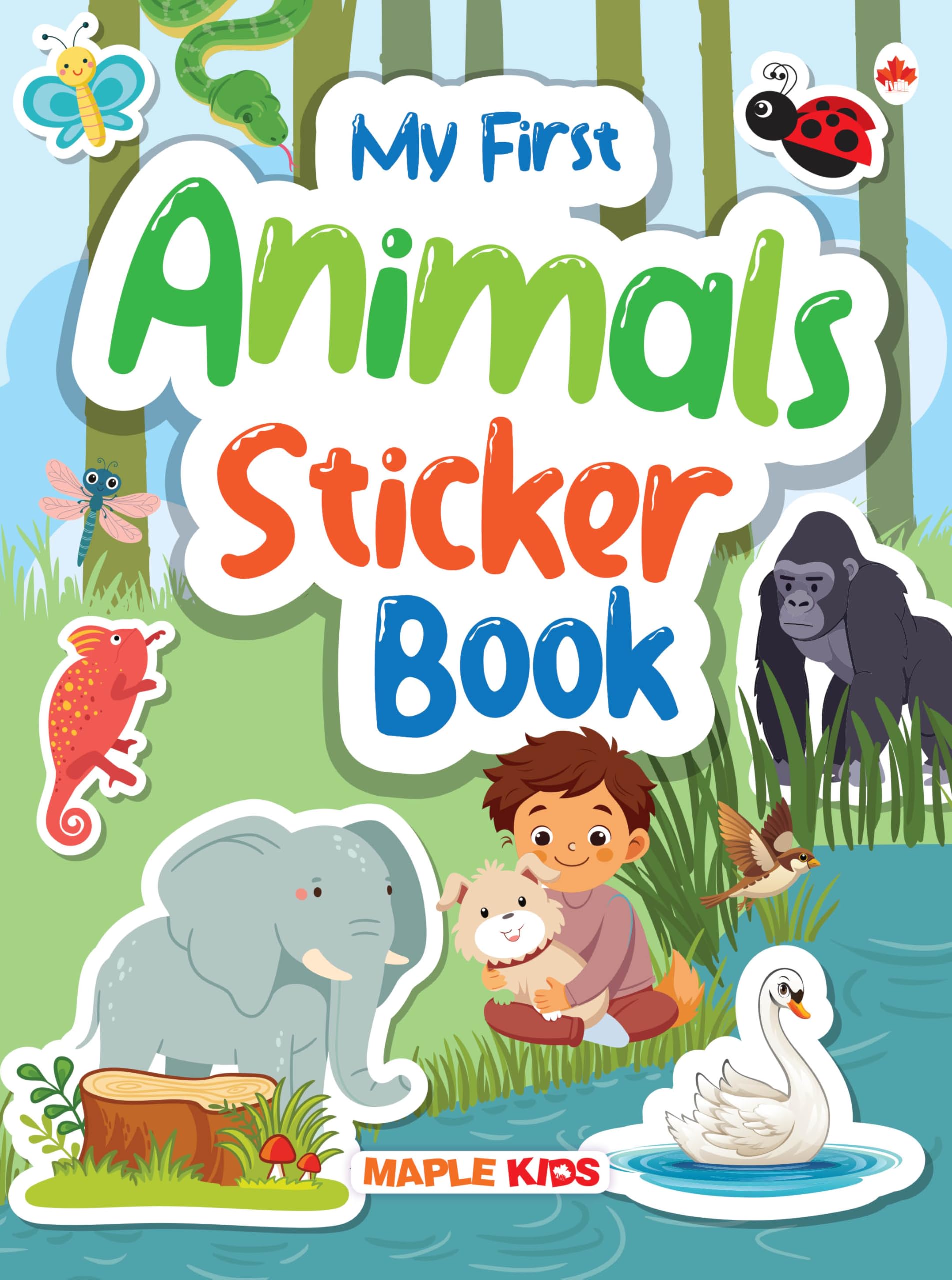 My First Sticker Book - Animals - Activity Book for Kids - Stickers for Children - Age 3+ Years