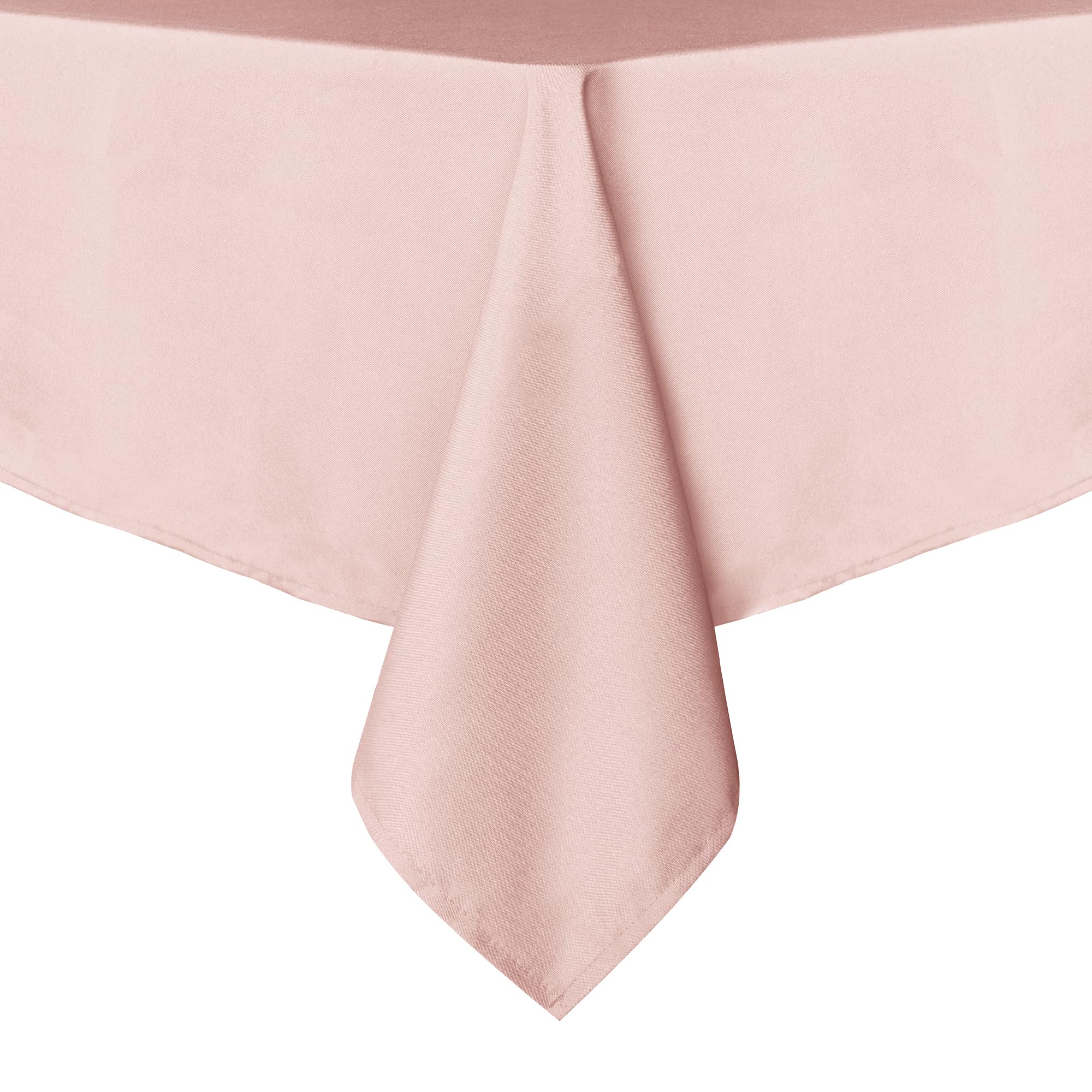 Photo 1 of sancua Rectangle Tablecloth - 60 x 102 Inch - Stain and Wrinkle Resistant Washable Polyester Table Cloth, Decorative Fabric Table Cover for Dining Tables, Buffet Parties and Camping, Blush
