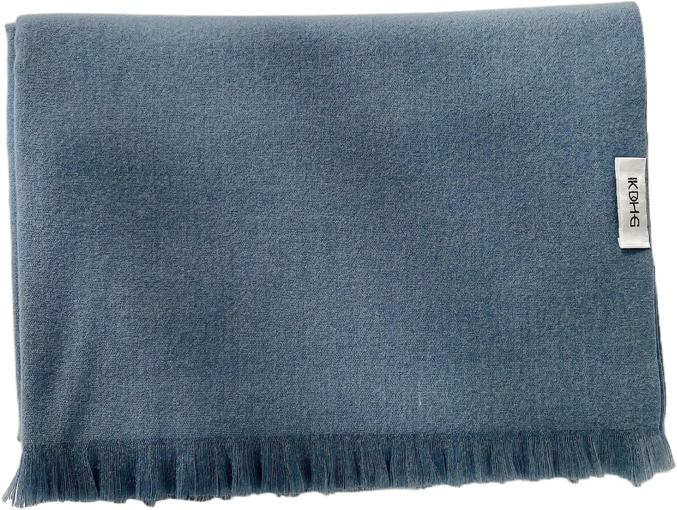Women's solid color scarf fringed imitation cashmere autumn and winter long shawl versatile warm and wind-proof