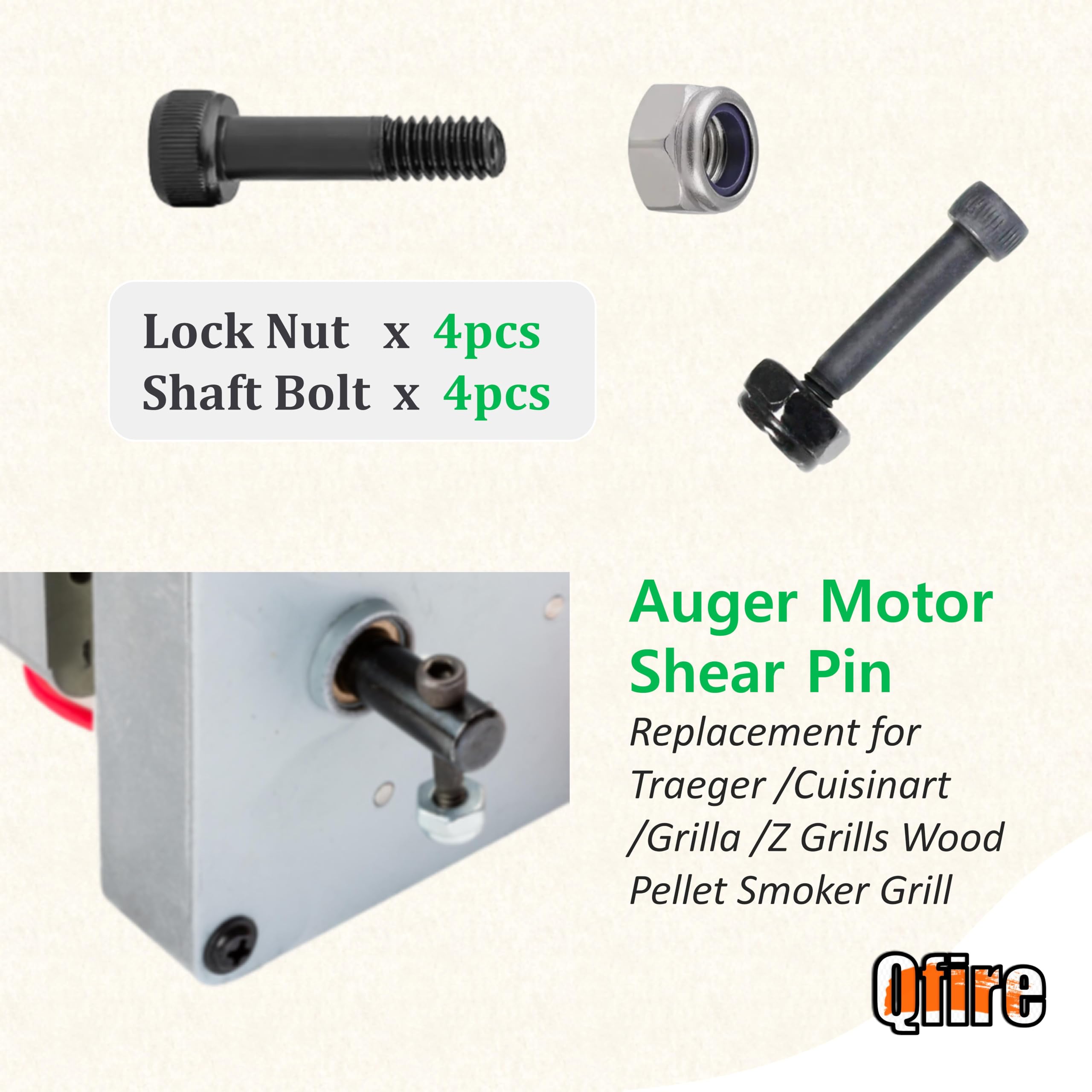 Traeger auger shear pin location Timberline 1300