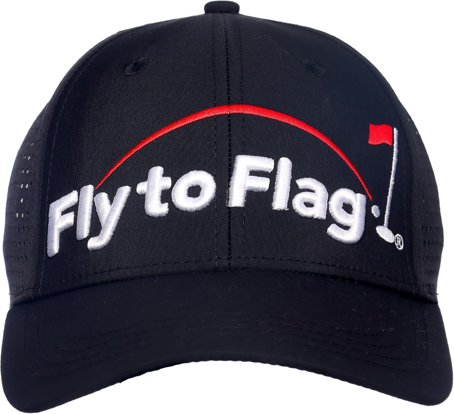 ¡that´s What Golf it´s All About! Premium Navy Blue Golf Cap Vent, 3D Embroidered Logo, one Size fits All, Breathable Fabric, Absorbent Band.