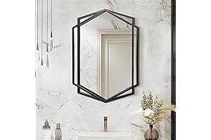 LuxenHome 32" Unique Bathroom Mirror: Amplify Your Bathroom Aesthetics