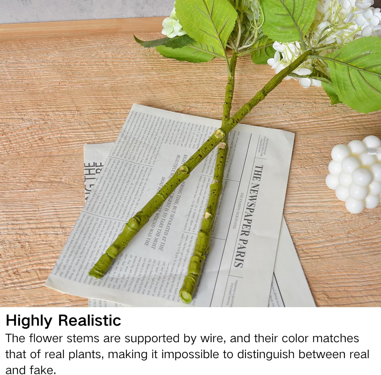 ASTRYAS 4Pcs Hydrangea Artificial Flowers, 21" Latex Real Touch Hydrangeas Fake Hydrangea Flower Bouquets for Home Party Outdoor Wedding Table Centerpiec Decor (2Light Green+2Dark Green)
