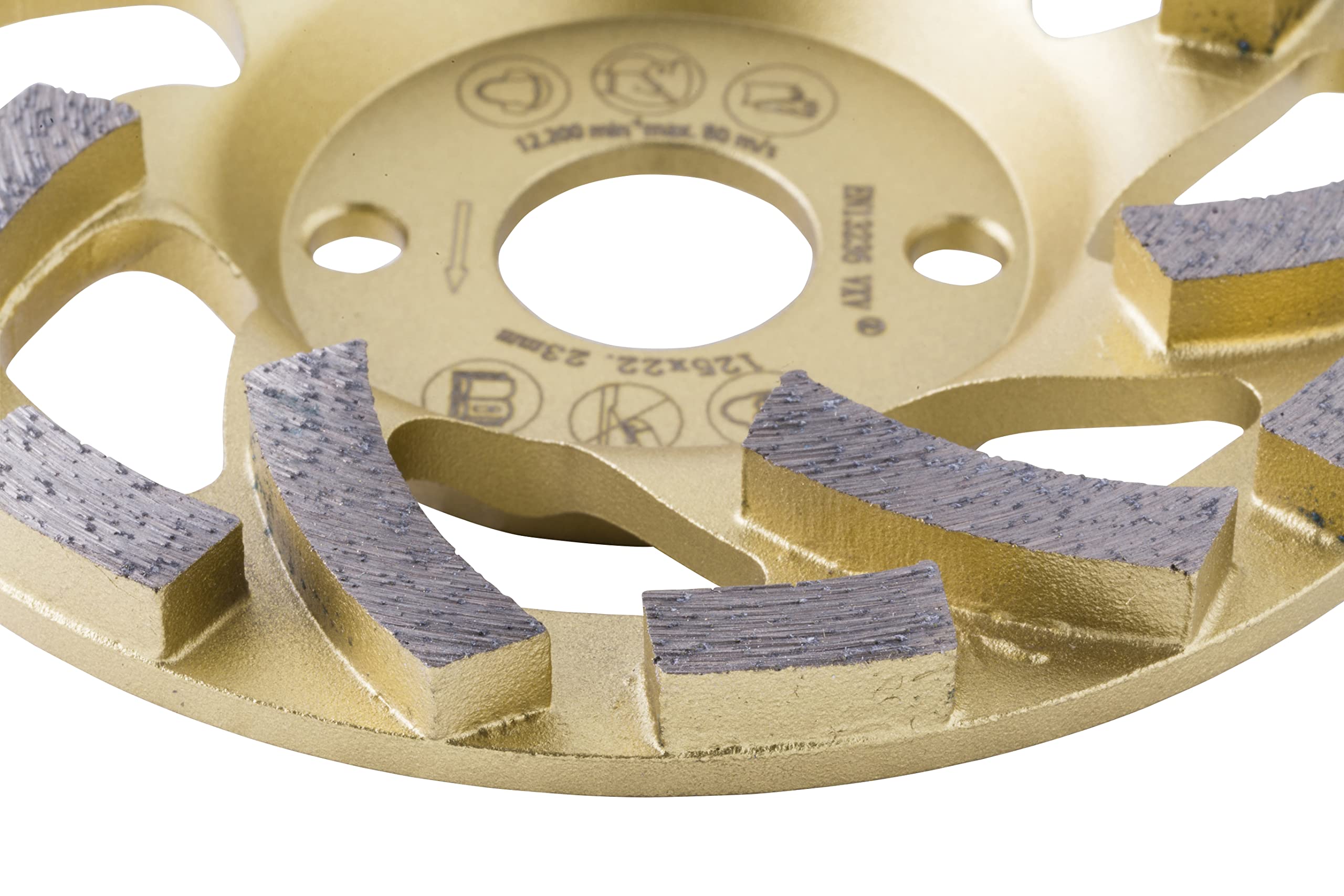Makita Absaughaube Ø125mm inklusive Premium Schleifteller für Beton Granit