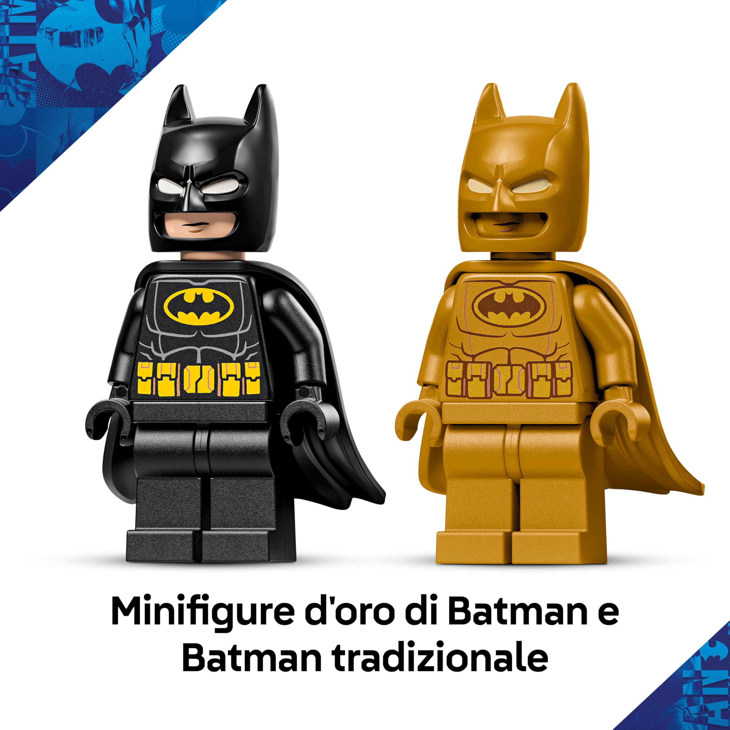 LEGO DC Logo di Batman - Giocattolo da Supereroi con 2 Minifigure da Collezione - Decorazione da Parete 3D Fai da Te o da Camera da Letto - Idea Regalo per Bambini da 12 Anni Fan del Film - 76330