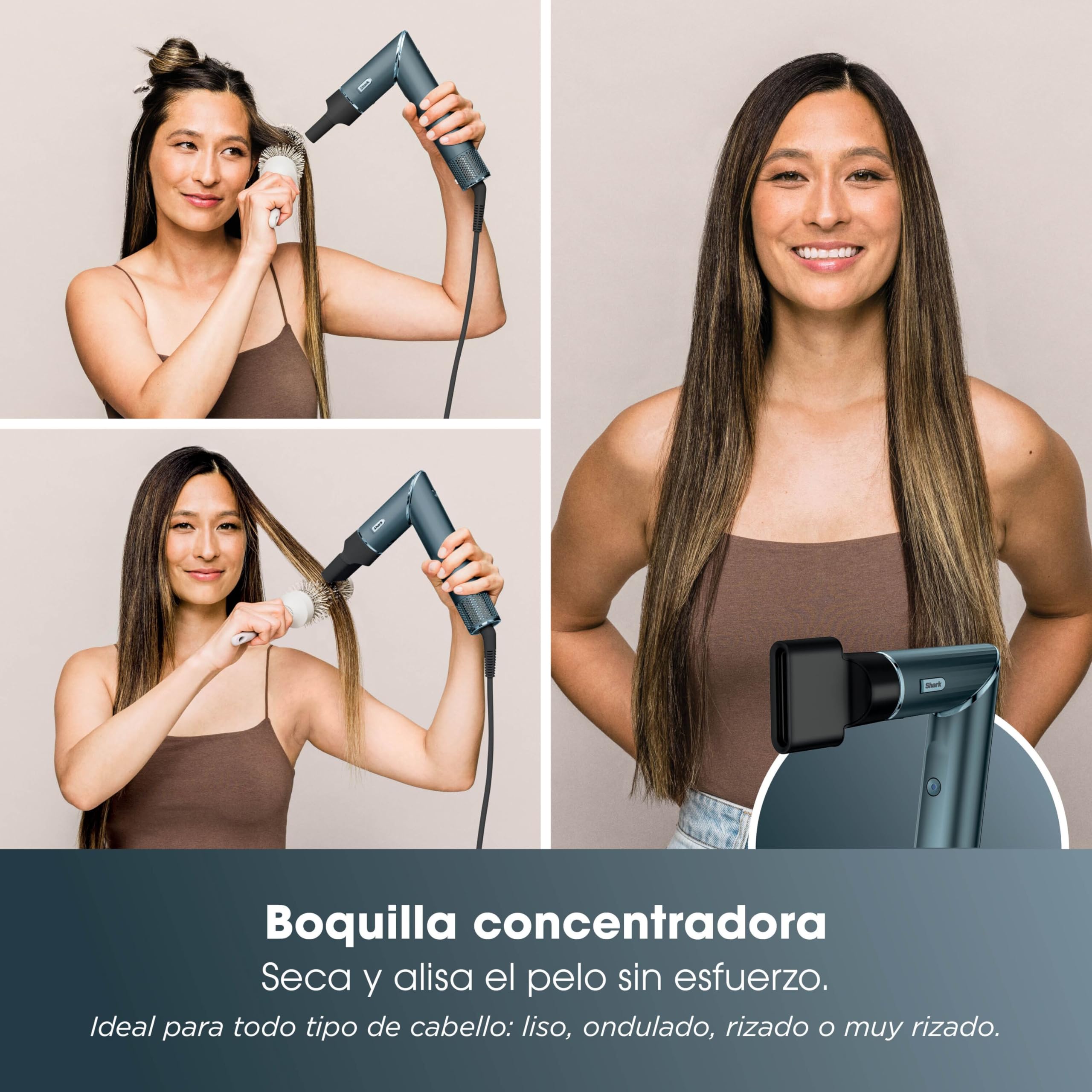 Shark FlexStyle Set de Regalo 5 en 1 Secador y Moldeador con Rizadores HD456TLEU