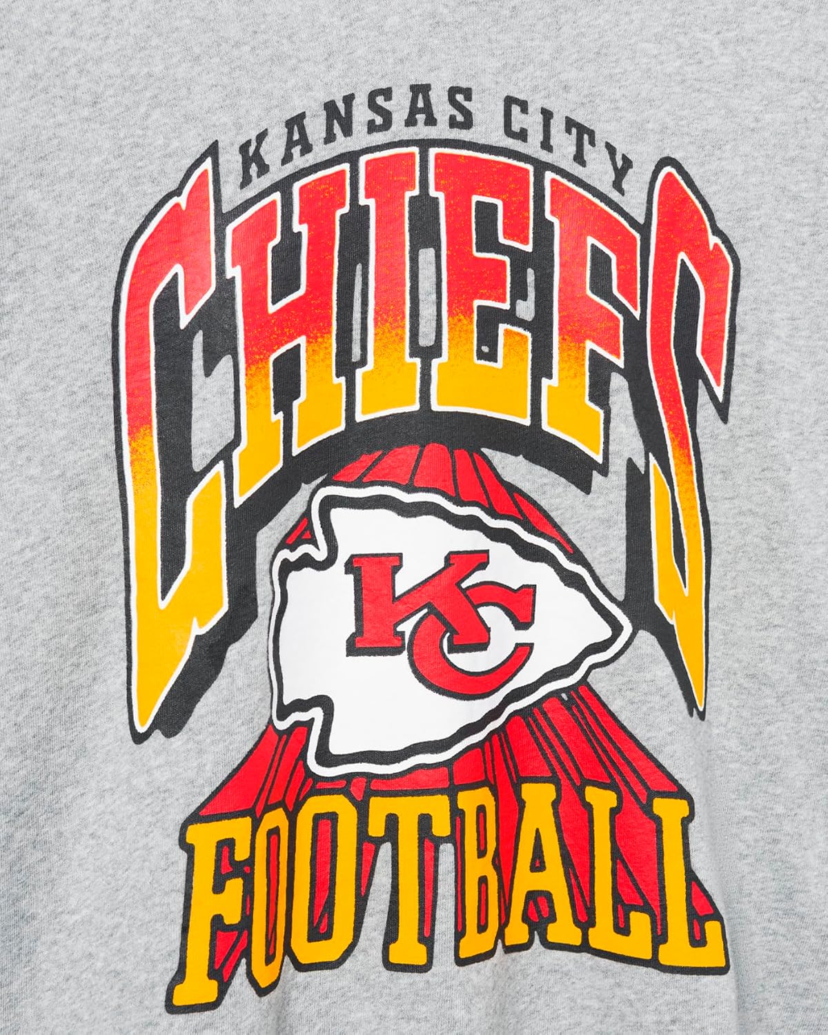 Junk Food NFL Womens Kansas City Chiefs Block Crop Hoodie Sweatshirt - Signature Series image 2
