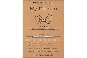 Morse Code Bracelet for Women - Best Friend Matching Bracelets for 2...
