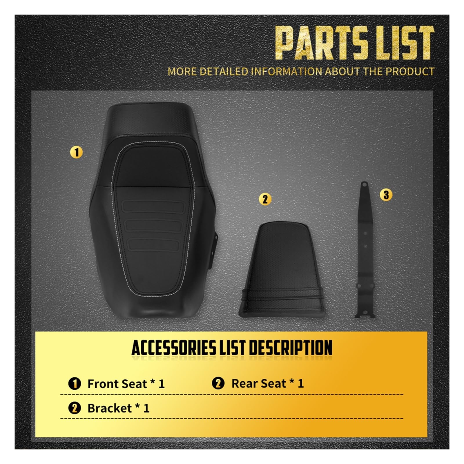 Asiento De Pasajero para Dos Conductores Motocicleta, Sillín para Nightster RH975 2022-2024 Special RH975S 23-24 Asientos Motocicleta Pasajero