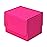 Vault X Trading Card Sideloading Deck Box, 100+ sleeved cards, Premium Exo-Tec Material, Card Holder Storage Box, Detachable Magnetic Lid, for MTG Commander Game, TCG (Neon Pink)