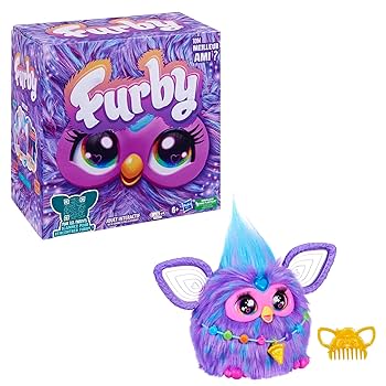 Furby Purple - Interactive Plush Toy with 15 Accessories