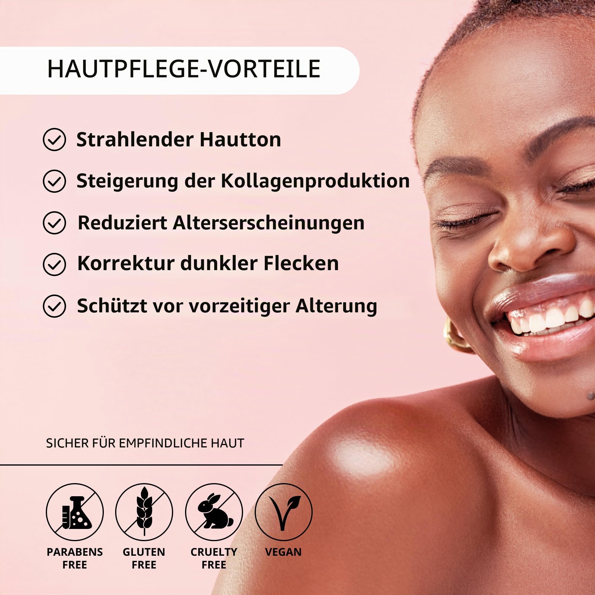 Glow Maker Vitamin-C-Serum mit Vitaminen C, E, Ferulasäure und Hyaluronsäure, ohne Duft, preisgekröntes Highlighter- und Feuchtigkeitsspendendes Gesichtsserum, 50 ml