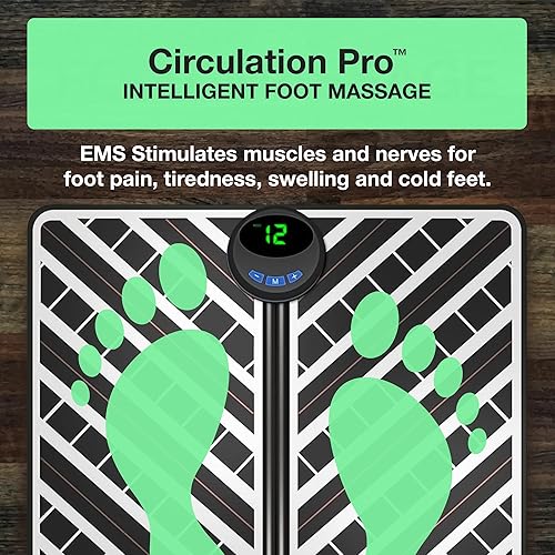 Miniatura 3 de Circulation Pro EMS - Masajeador de pies con control remoto, masajeador eléctrico de pies para aliviar el dolor, circulación, neuropatía, fascitis