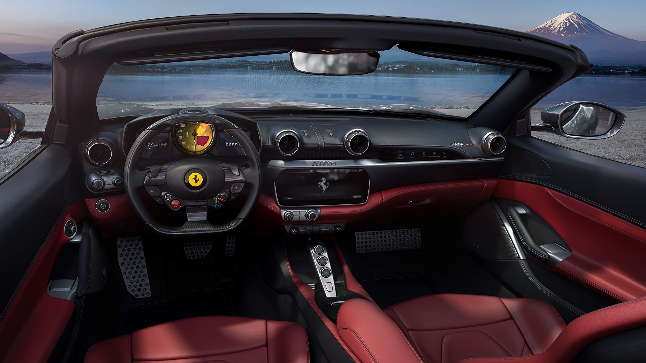 Ferrari - Ferrari フェラーリ　ポルトフィーノM ポスター Ferrari Portofino M Red High Res Wall Decor Print - Poster