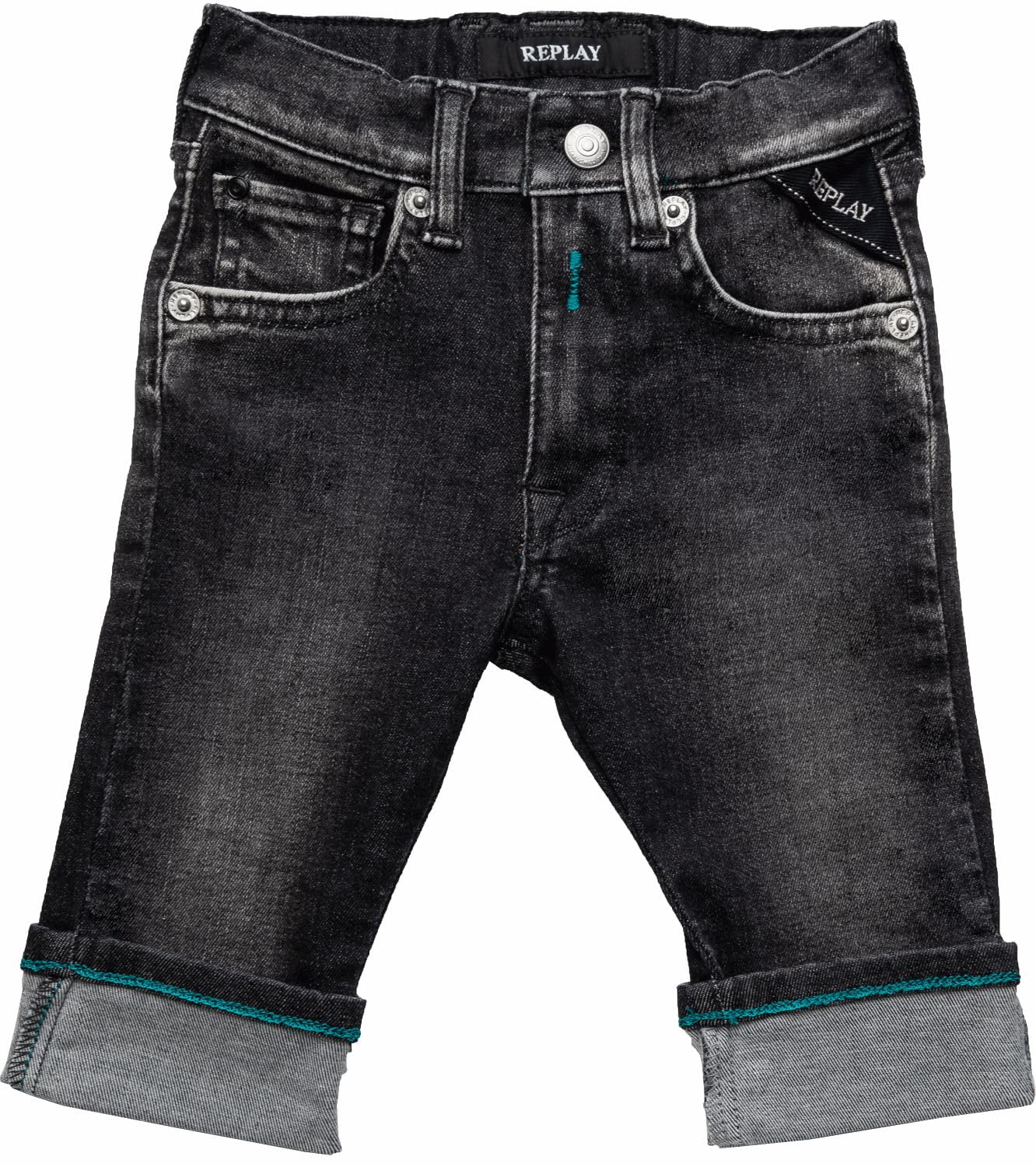 Replay Pb9018 White Weft Black Power - Jeans - Moderne - Bébé garçon