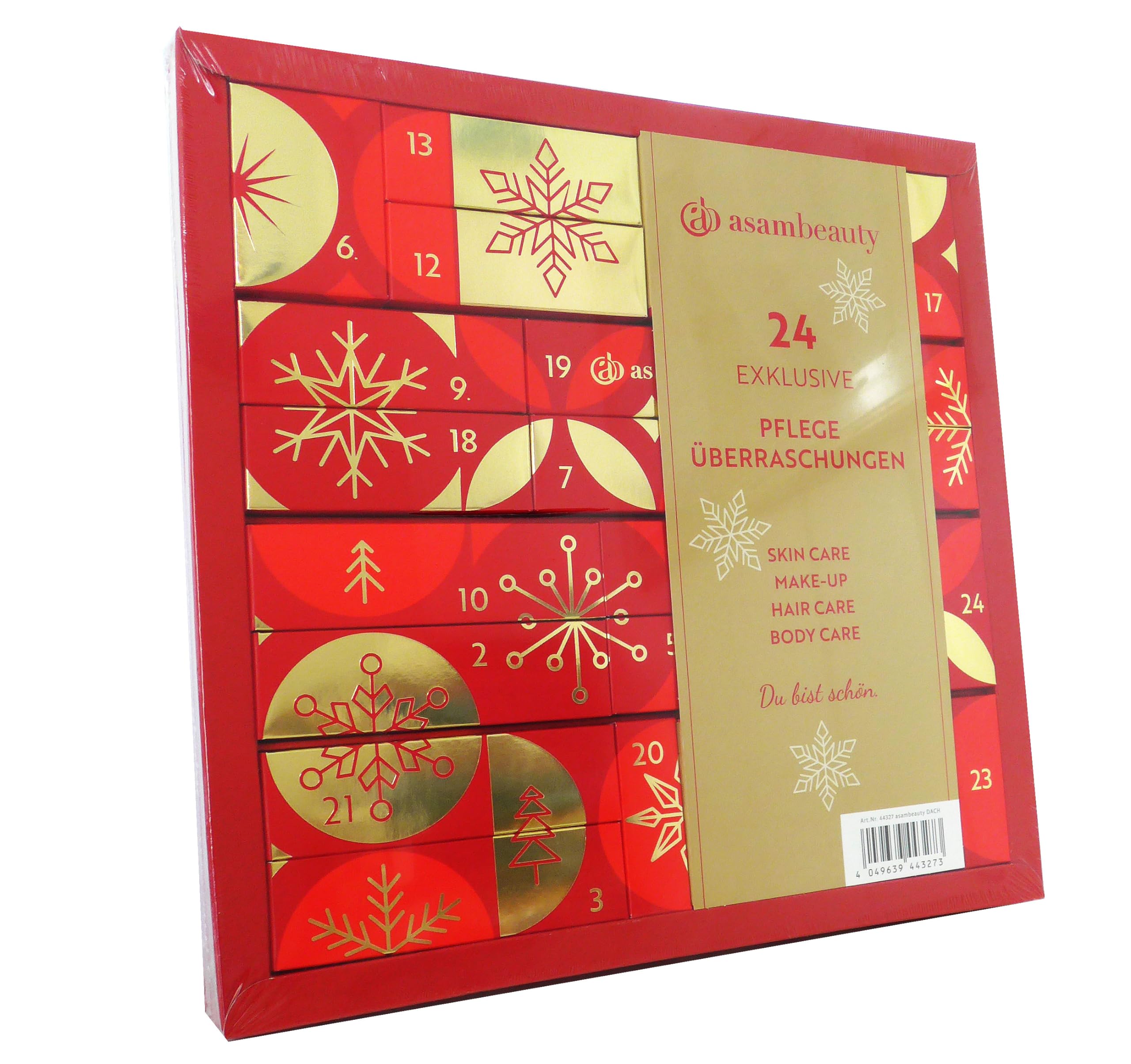 M.Asam - Asambeauty - Adventskalender Rot - 24 Exklusive Pflege Überraschungen - Skin Care + Make Up + Hair Care + Body Care