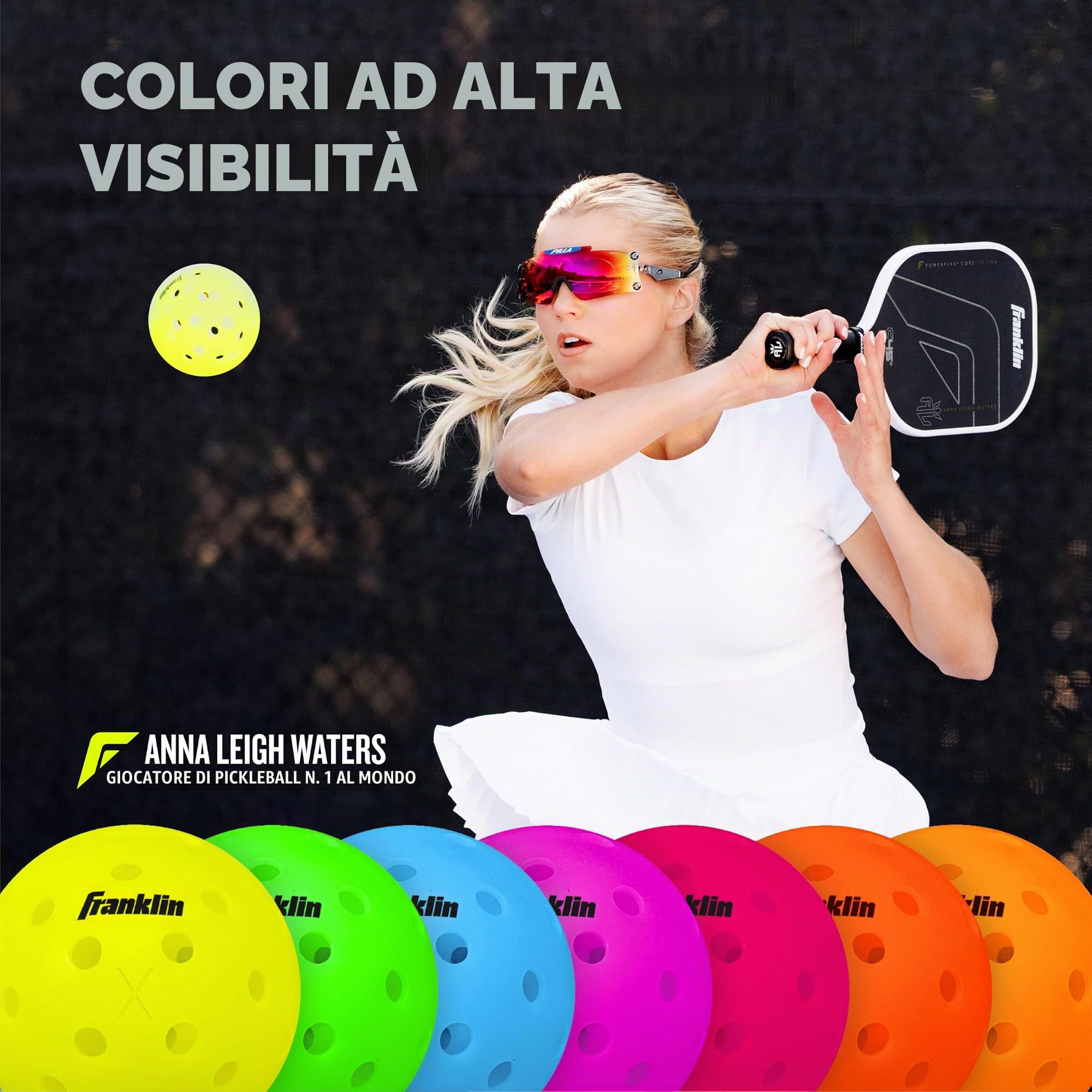 Franklin Sports X-40 Outdoor Pickleballs - USA Pickleball (USAPA) Approved Pickleball Balls - Official US Open Ball