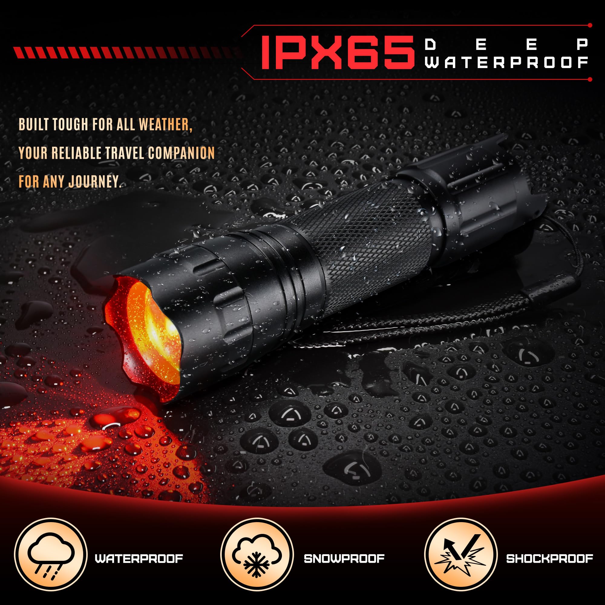 nebo 5067 tactical led flashlight NEBO SLYDE+ Tactical LED Flashlight, Powerful 400-Lumen Bright Camping  Flashlight with Slide-To-Reveal Work Light, Red Hazard Light & Magnetic  Base