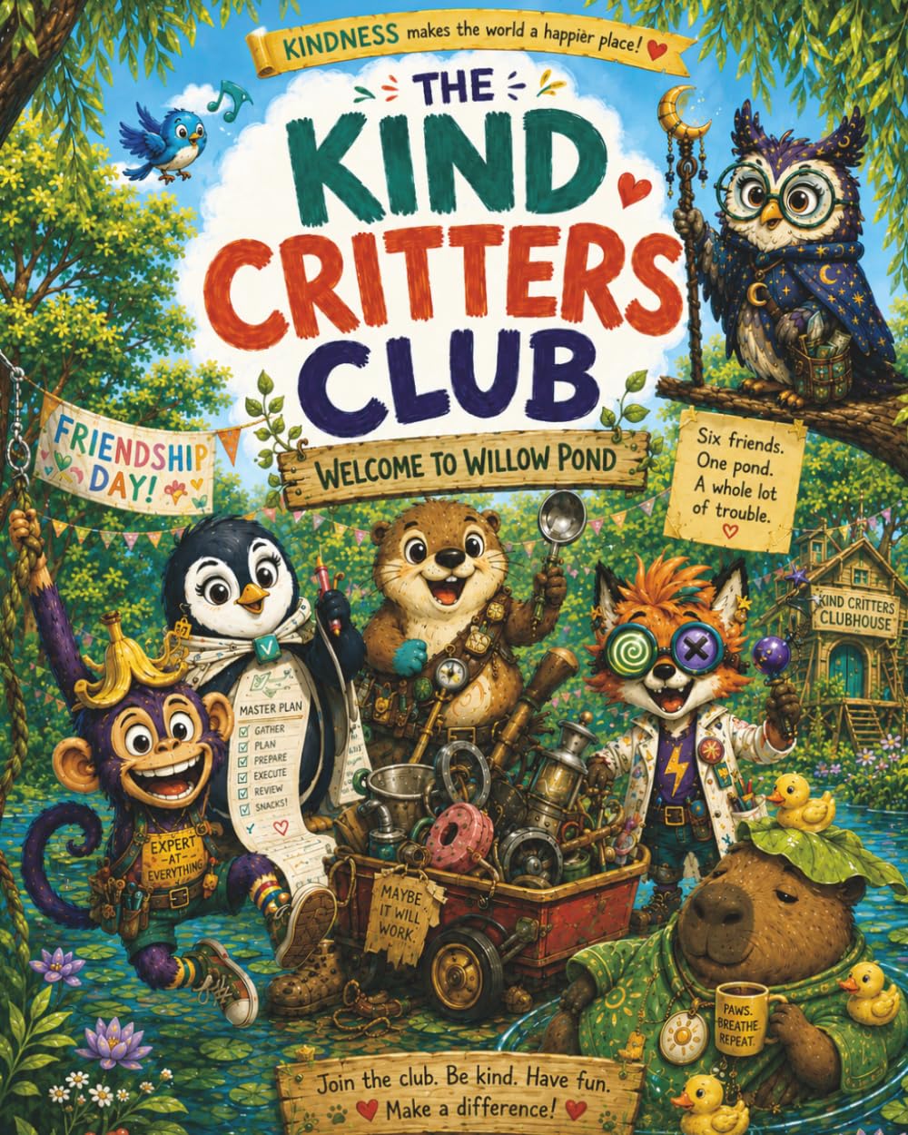 The Kind Critters Club: Friendship Day Fix-Up: A Funny Animal Adventure About Teamwork and Kindness