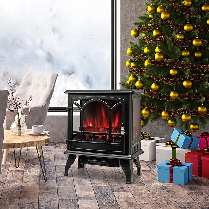 Chimenea Eléctrica GOFLAME 23 pulgadas Freestanding 1400W con Control Remoto miniatura 2