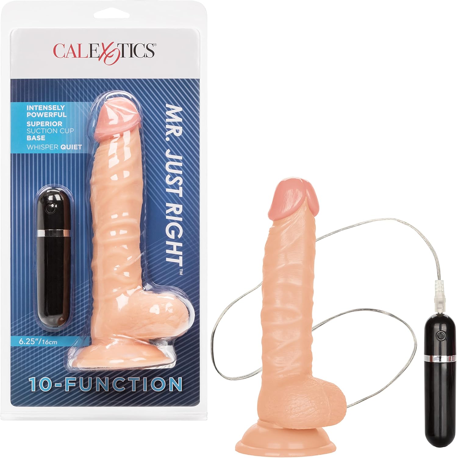 CalExotics Novelties Mr. Just Right Elite Eight, Ivory
