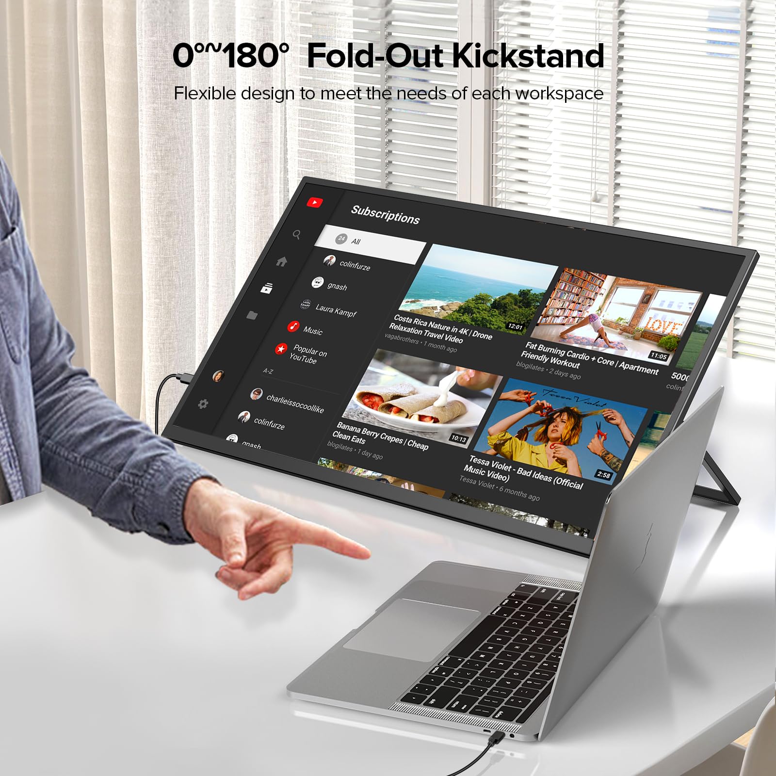 Amazon.com: EVICIV 22” Portable Monitor QLED | 2K Portable