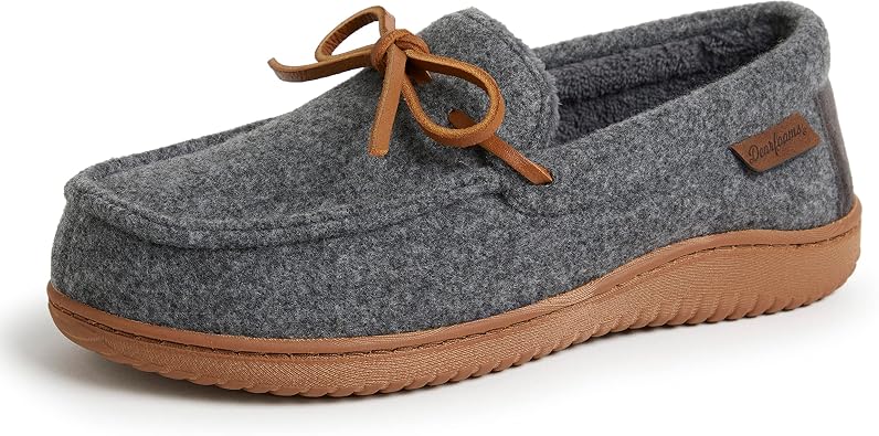 Dearfoams Womens Wilmington Memory Foam Moccasin Slippers