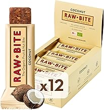 Raw Bite Rohkost Riegel Coconut, 12er Pack (12 x 50 g)