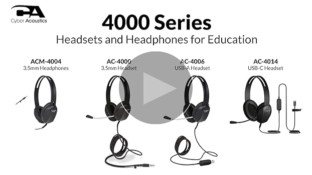Amazon.com: Cyber Acoustics Lightweight 3.5mm Headphones