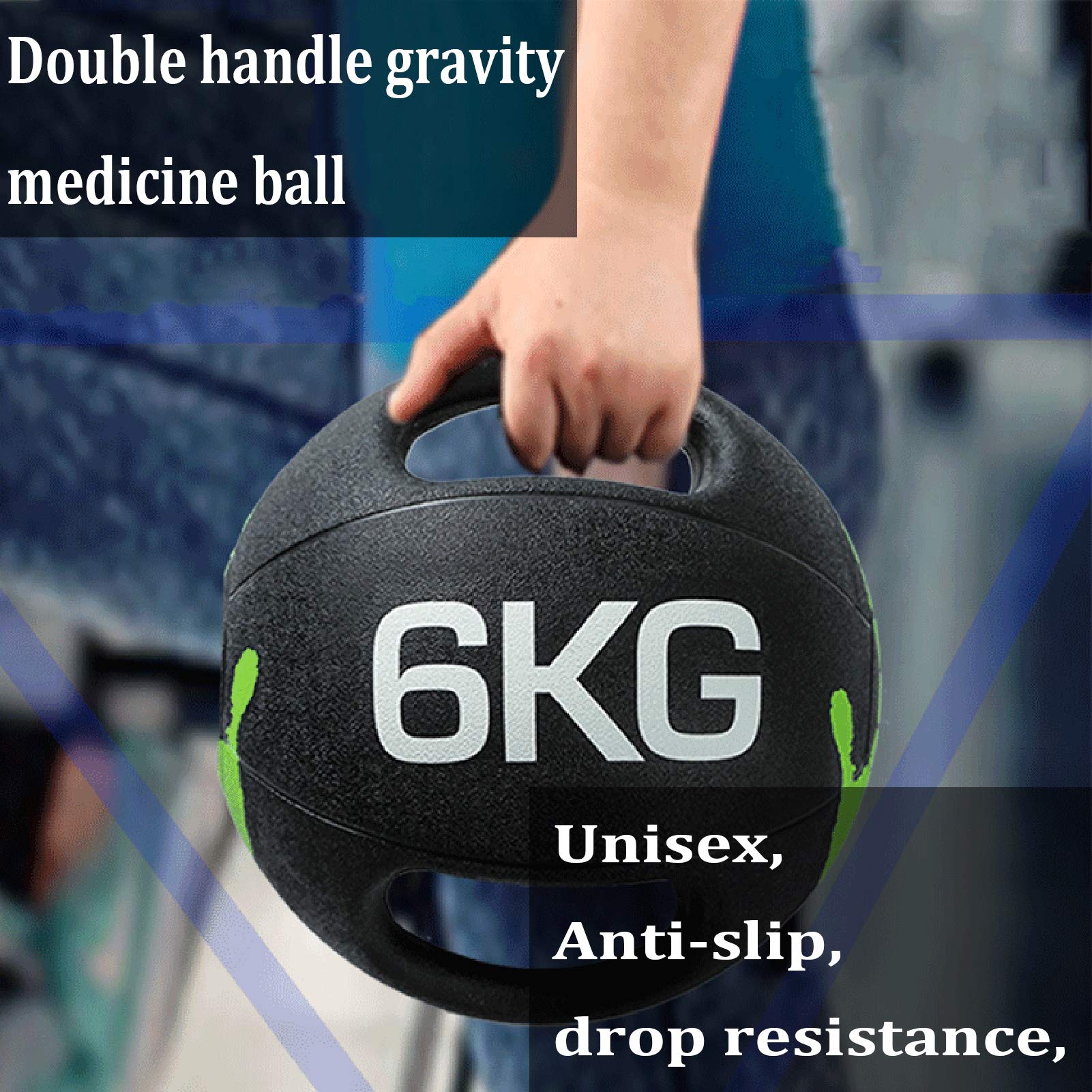 Palla mediche HUA Palla di Medicina per Fitness Adulto, Casa Palestra Centrale di Allenamento per Esercizi per L'allenamento, per L'allenamento di Equilibrio, 8 Pesi (Size : 5kg)