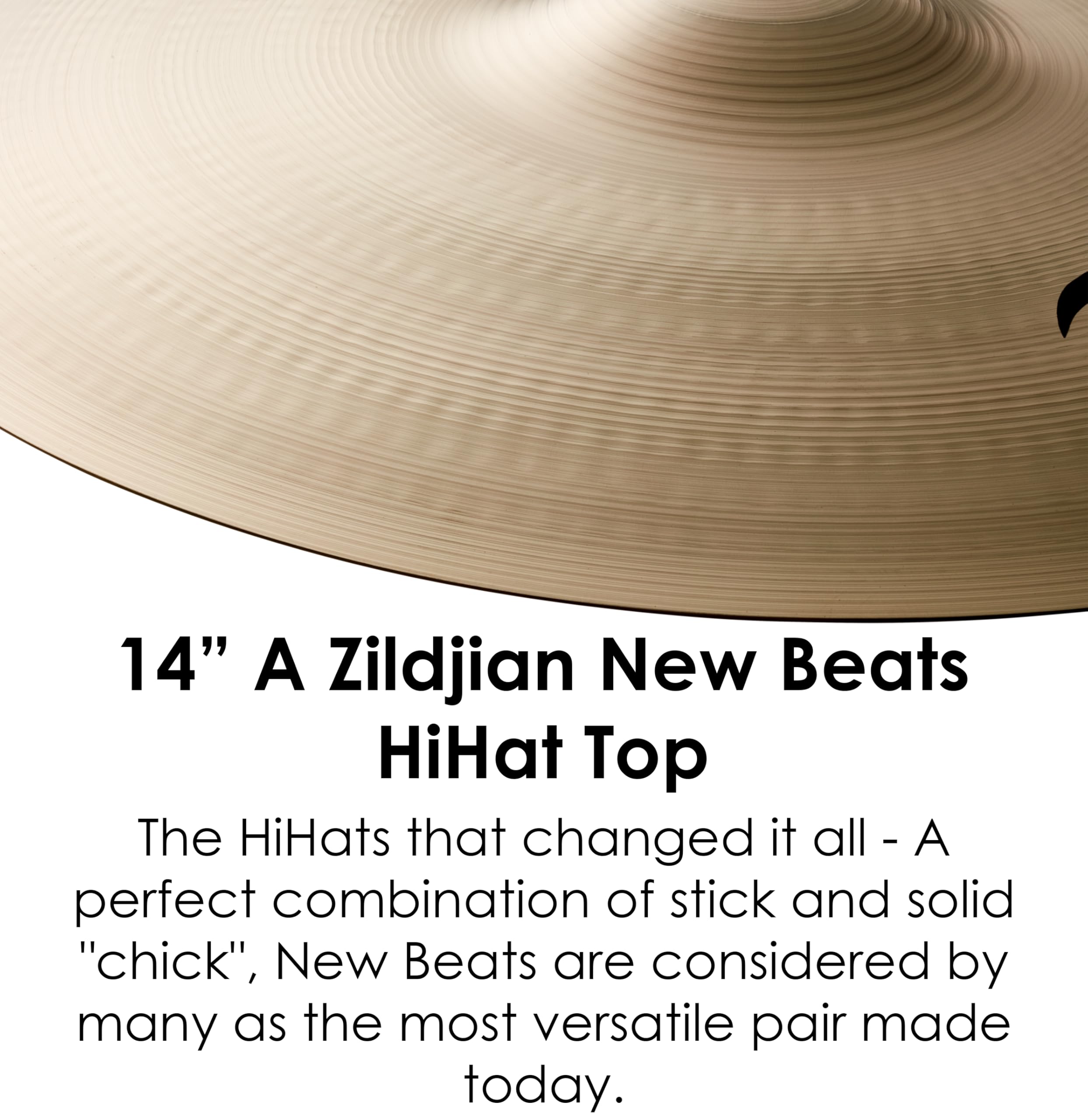 ジルジャンNEW BEAT ハイハット １４inch Zildjian A Zildjian New Beat Hi-hats - 14 inches | Sweetwater