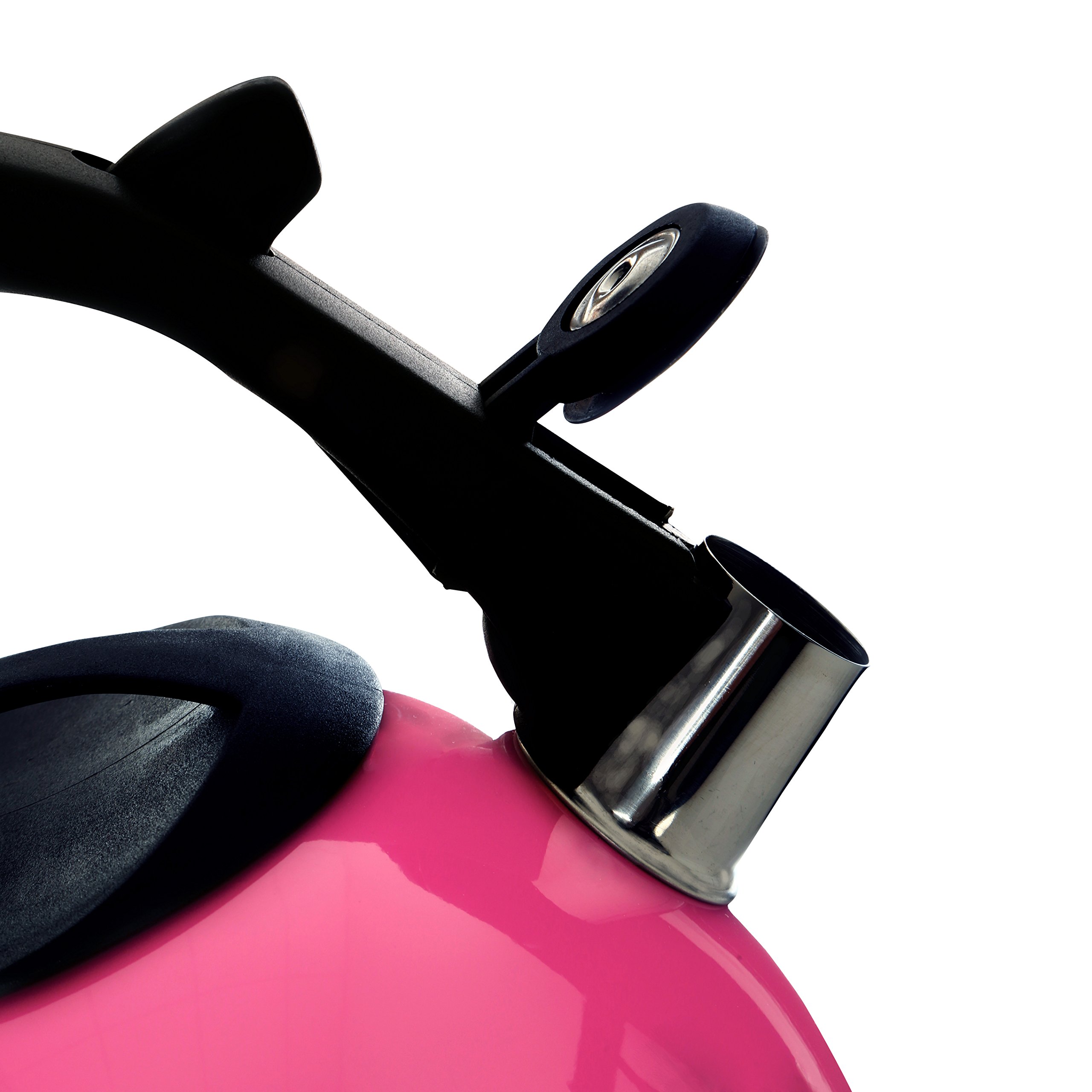 Premier Housewares 0505131 Bouilloire Sifflante Acier Inoxydable Fuchsia 2,5 L