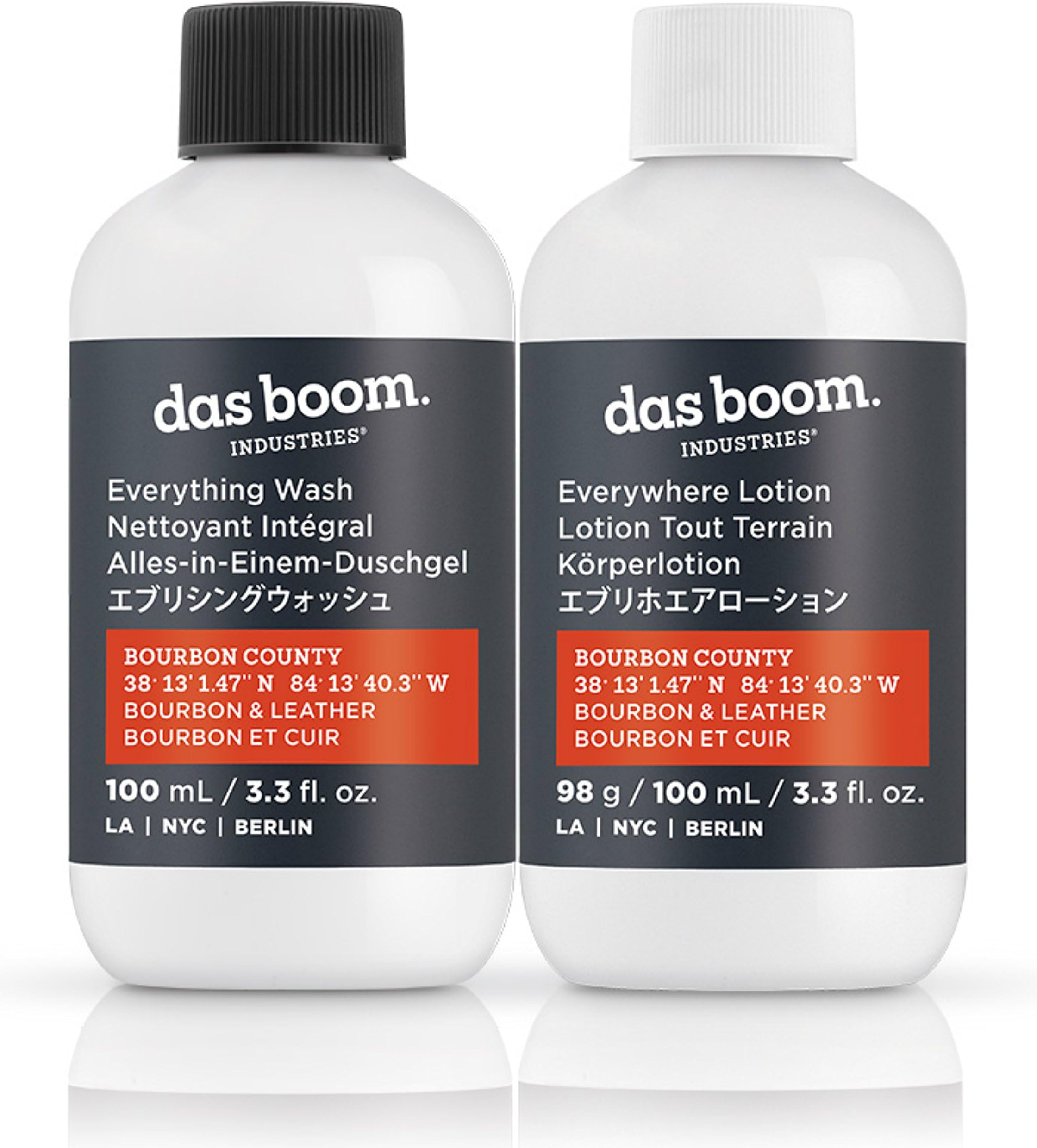 Das Boom Travel Size Lotion and Wash Duo (Bourbon)