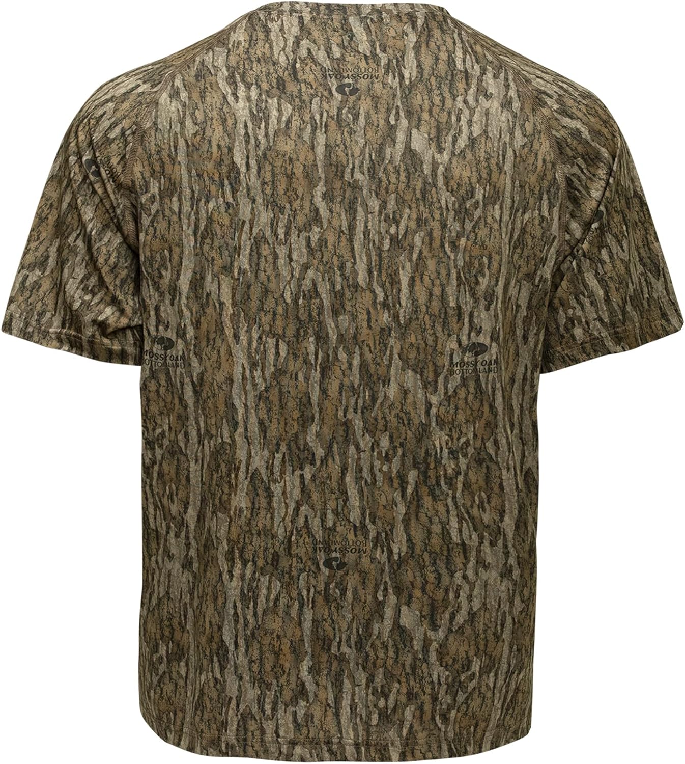 Mossy Oak Camo Hunting Short Sleeve Shirt for Men - Lightweight Performance Stretchable Tee with 4-Way Stretch & Cooling Tech - Image 3
