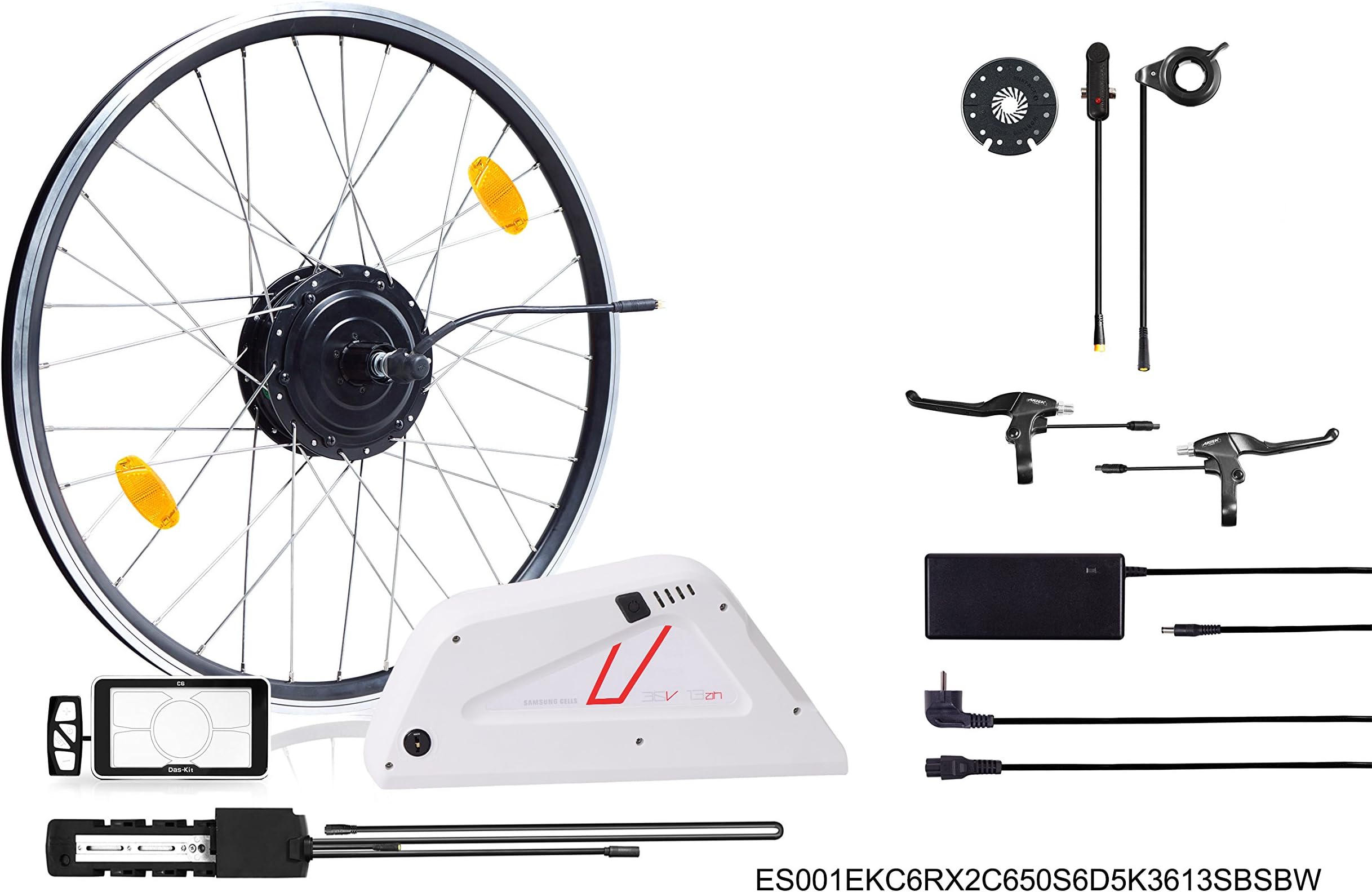 'E-Bike, Pedelec, Kit Electric Bicycle Mountain ebici-mtb Conversion Kit, Motor bafang in 27.5 Inches, eec-36 V 14 Ah 504 WH Panasonic cells, Centralita Integrated Pas Sensor/Disc And Charger