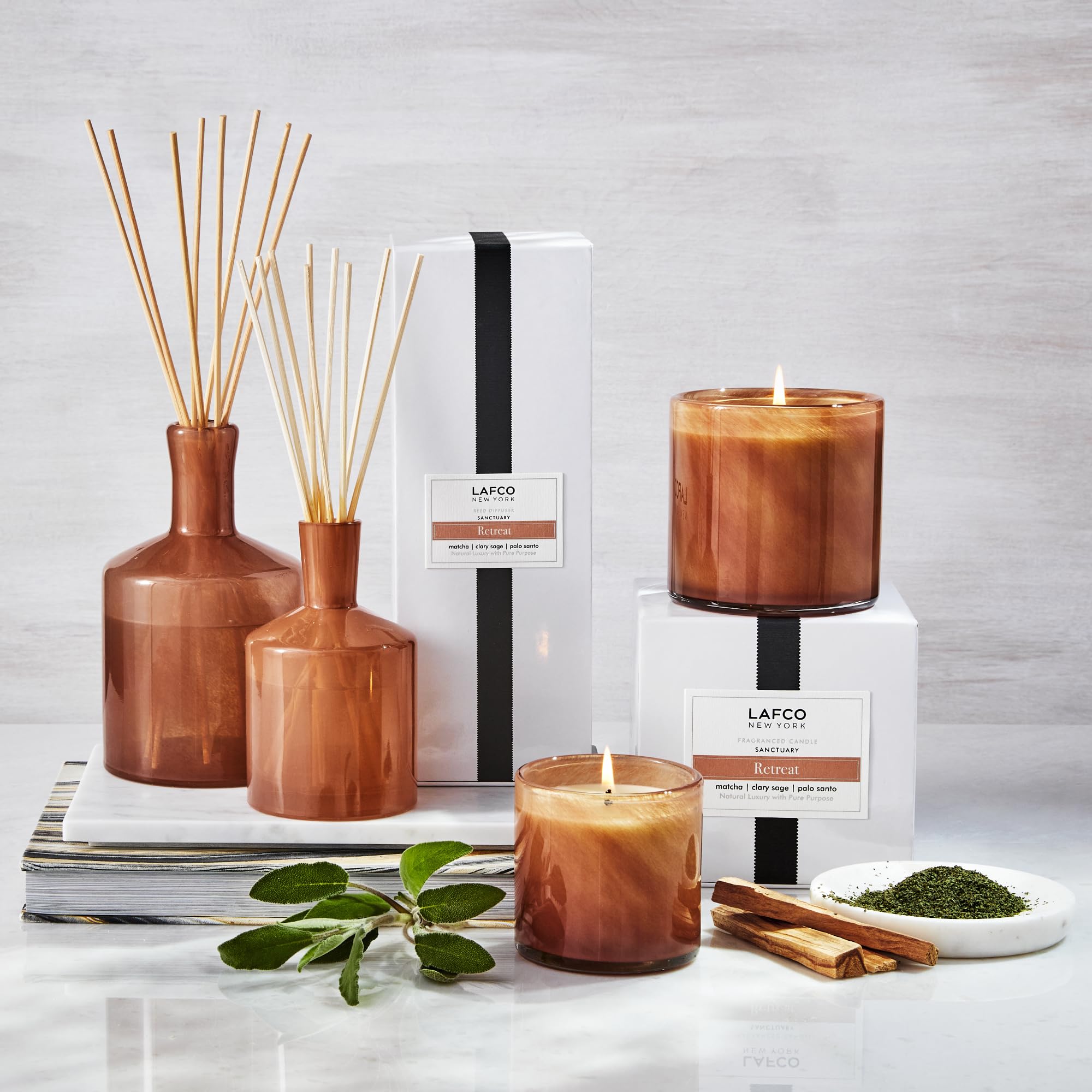 LAFCO New York Signature Candle, Big Sky - 15.5 Oz, 2 Pack - 90-Hour Burn Time - Reusable, Hand Blown Glass Vessel - Made In The USA - Foto 8