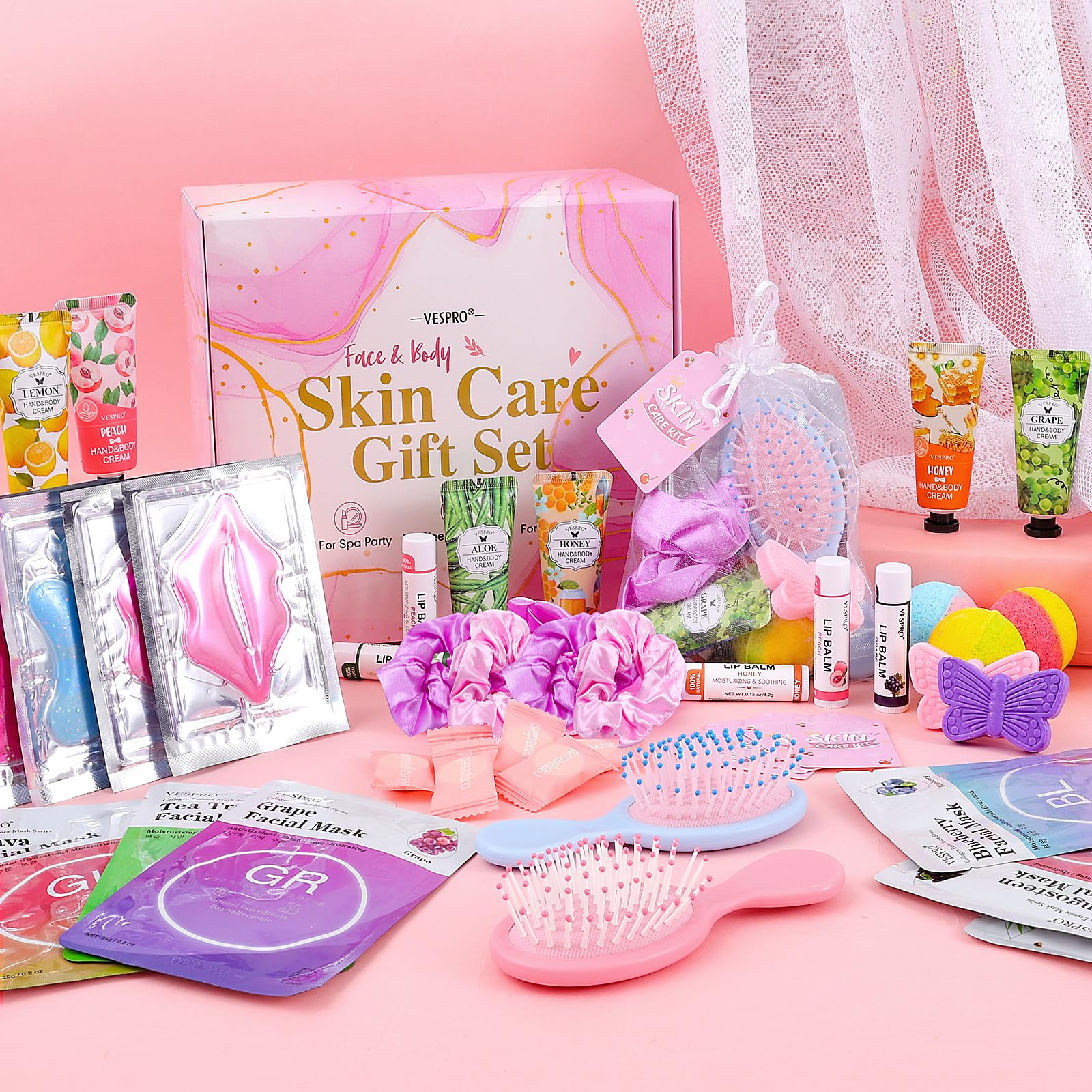 110-Piece Spa Party Favors Kit with Skincare Gifts and Accessories