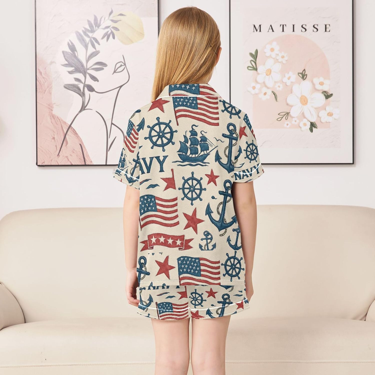 Silk Pajama Sets Short Sleeve Pajamas Soft Sleepwear 2 Piece Pjs Set